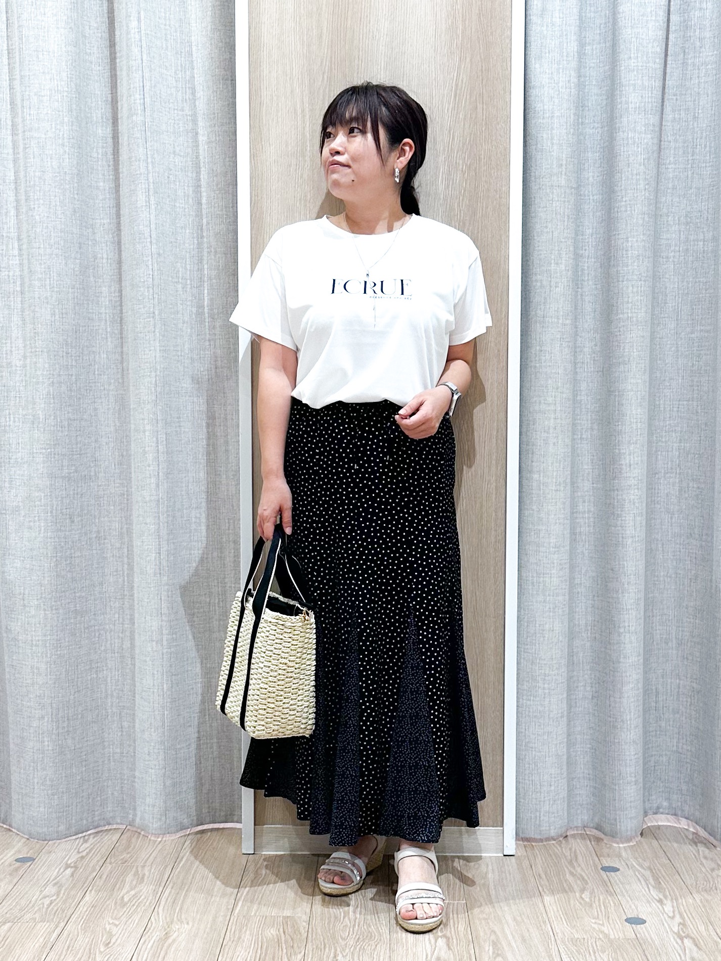 naoさんの「grove｜【吸水速乾・通気性・洗える】衿付きハーフジャケット」を使ったコーディネート