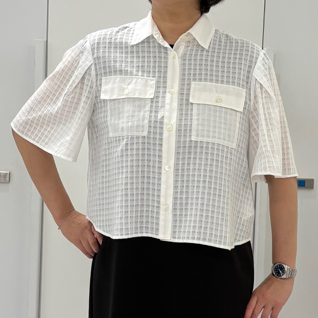 hIさんの「COUP DE CHANCE｜【手洗い可／セットアップ可】ノースリーブロングワンピース」を使ったコーディネート