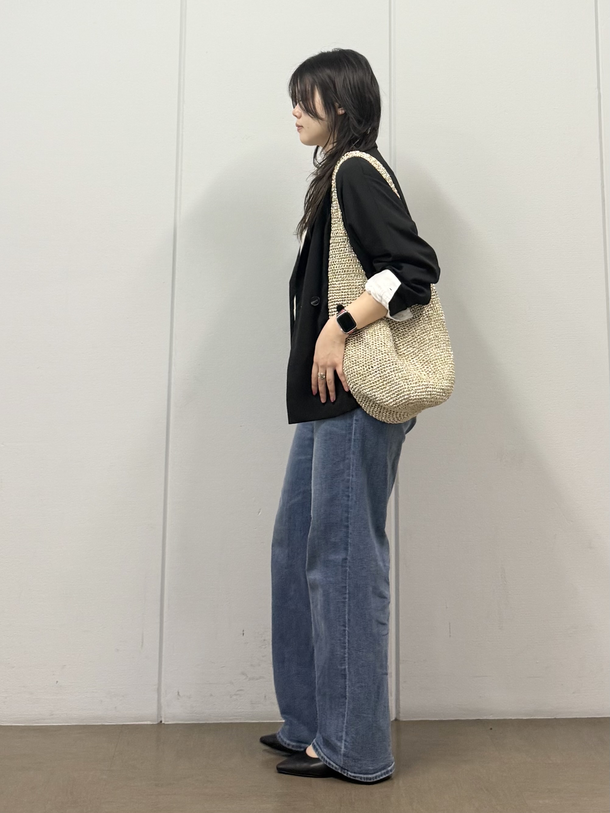 mizukiさんの「INDIVI｜【接触冷感／2WAY】カシュクールリネンシャツ」を使ったコーディネート