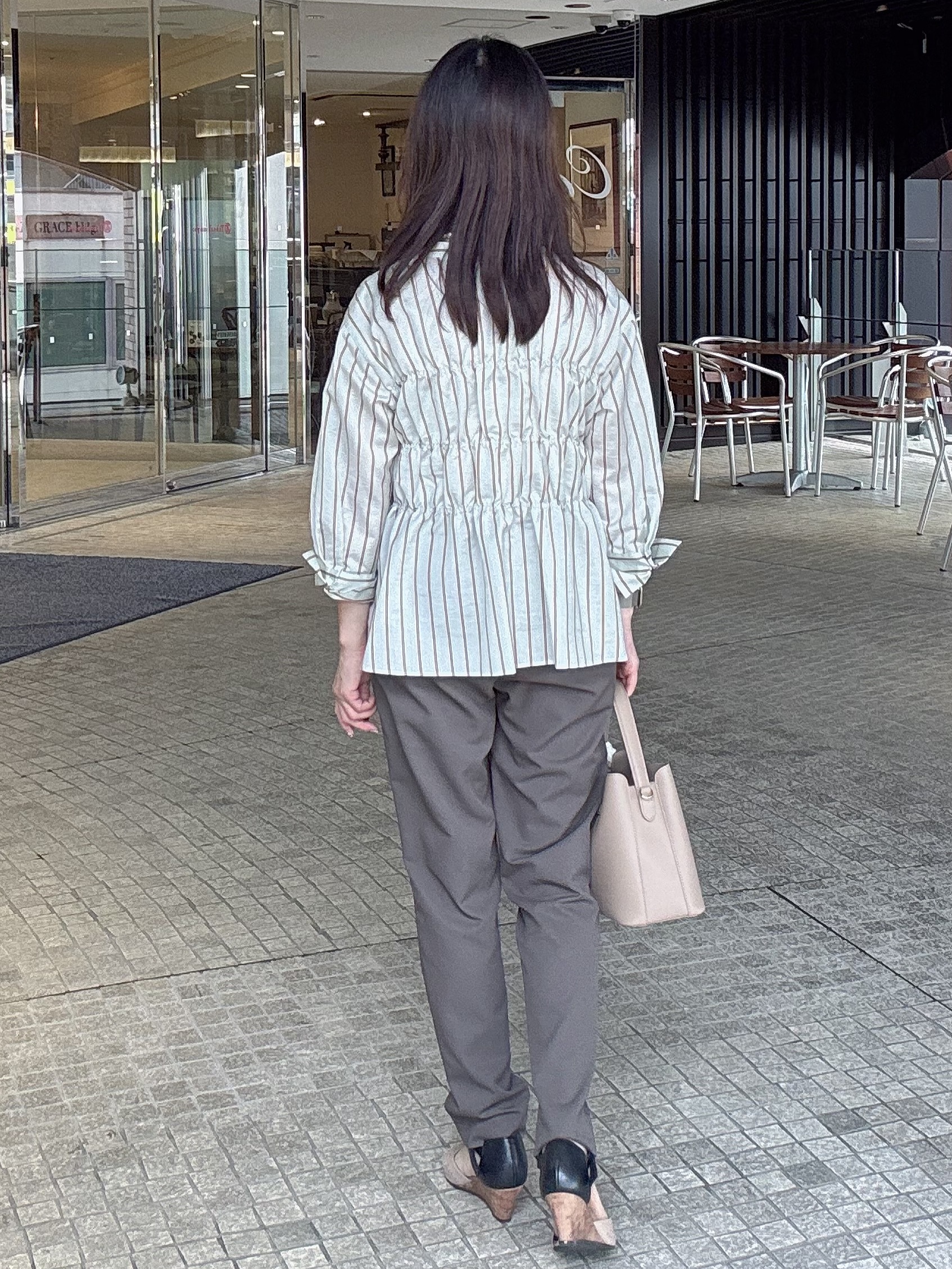 makiさんの「UNTITLED｜【すっきり見え/接触冷感/吸水速乾】クリーンライン パンツ」を使ったコーディネート