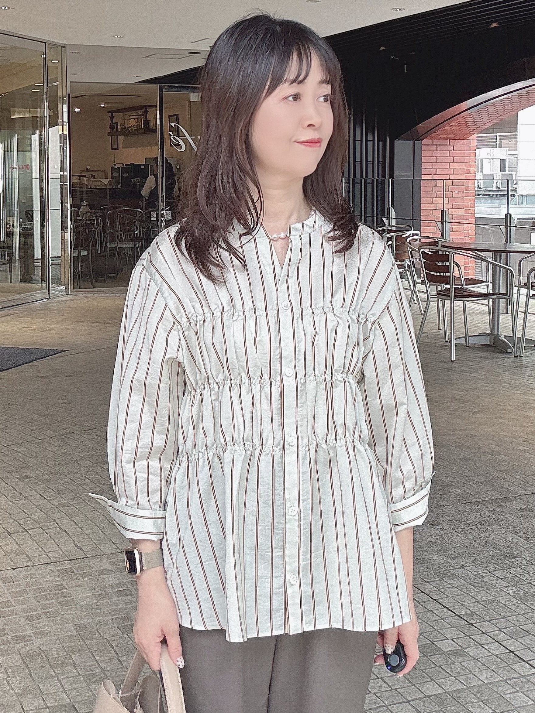 makiさんの「UNTITLED｜【すっきり見え/接触冷感/吸水速乾】クリーンライン パンツ」を使ったコーディネート