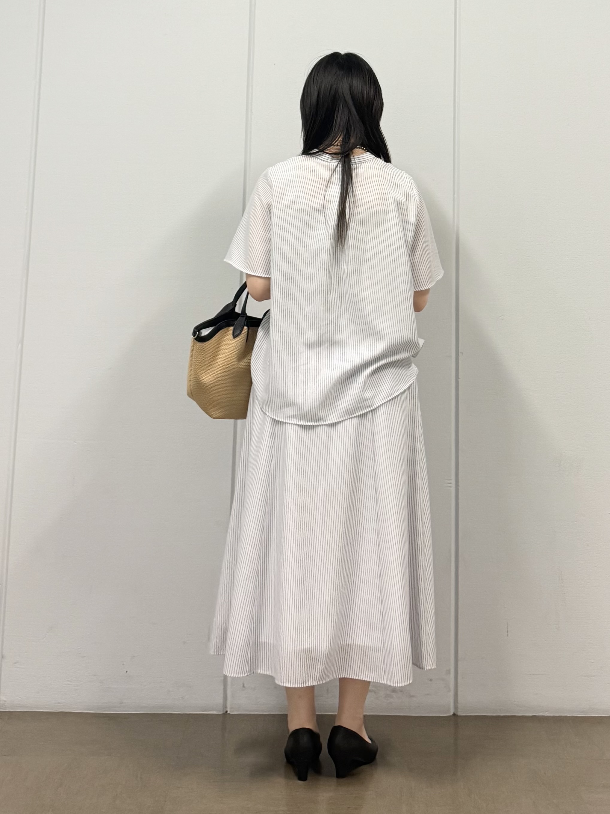 mizukiさんの「INDIVI｜【日本製】ビスチェインナータンクトップ」を使ったコーディネート