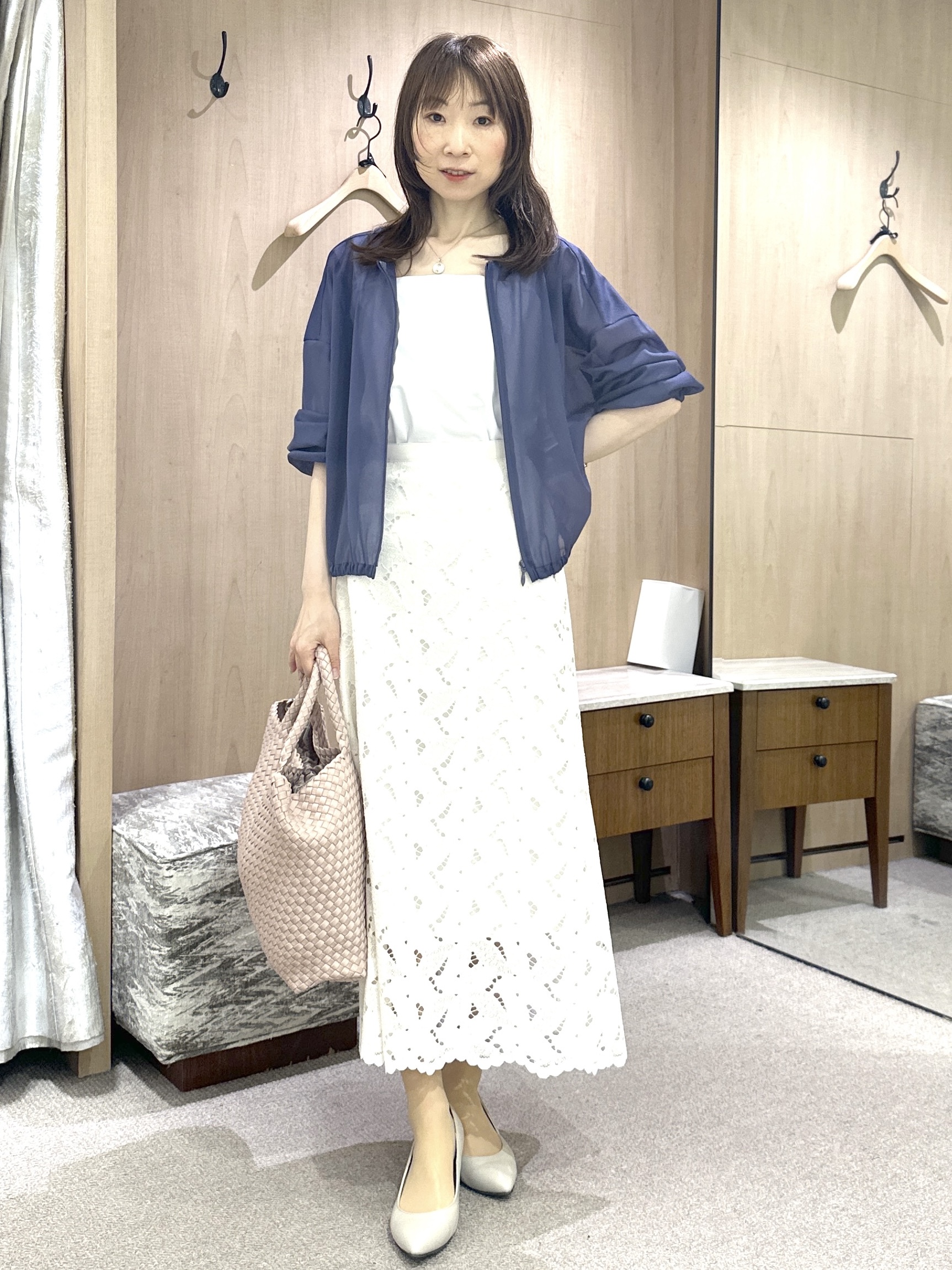 Miwaさんの「UNTITLED｜トリコットシアーブラウス」を使ったコーディネート