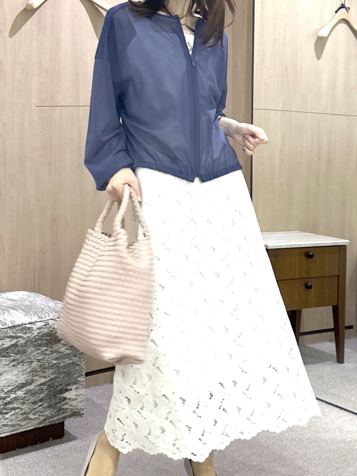 Miwaさんの「UNTITLED｜トリコットシアーブラウス」を使ったコーディネート