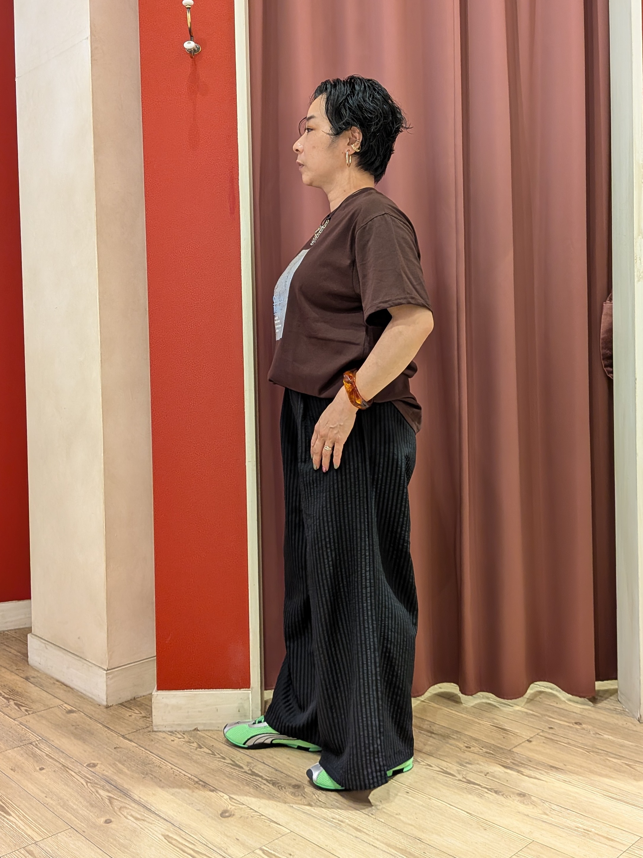 cameさんの「SHOO･LA･RUE｜【ひんやり/S-LL】選べる4柄　デイリー使いにぴったりな 大人の頼れるTシャツ」を使ったコーディネート