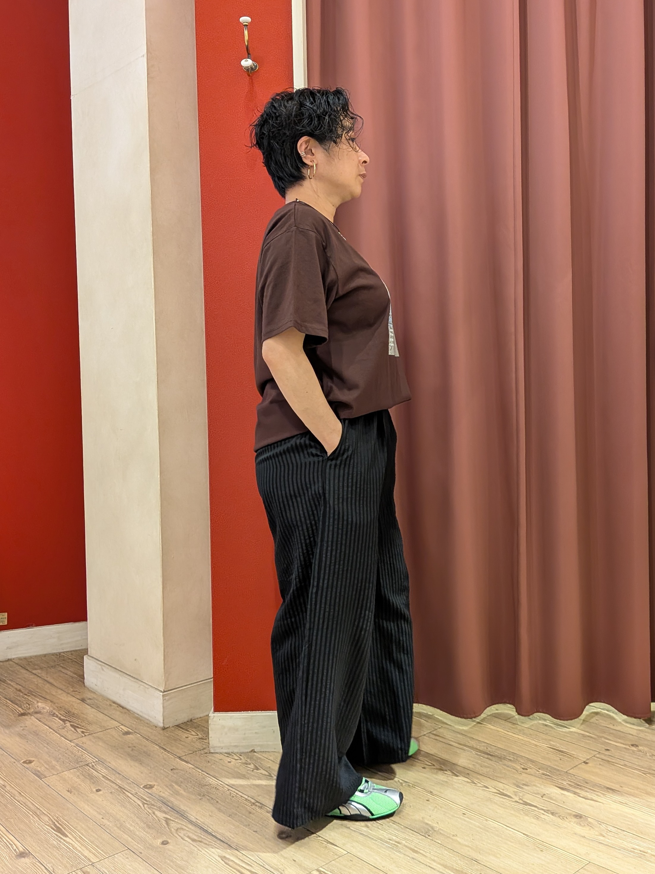 cameさんの「SHOO･LA･RUE｜【ひんやり/S-LL】選べる4柄　デイリー使いにぴったりな 大人の頼れるTシャツ」を使ったコーディネート