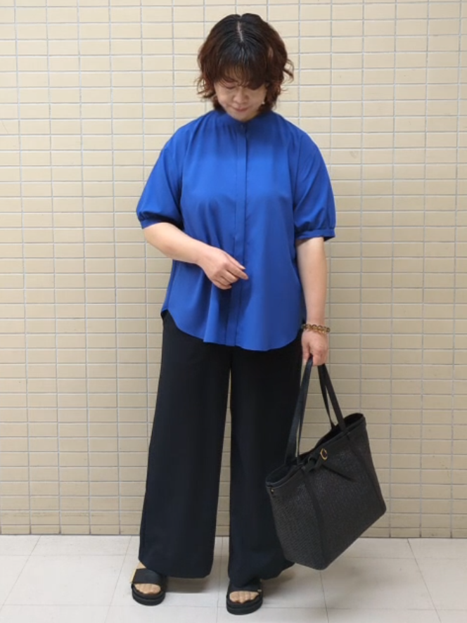 ハム太郎さんの「Reflect｜【単品使い◎】ペプラムベスト＋リラクシーパンツセット」を使ったコーディネート