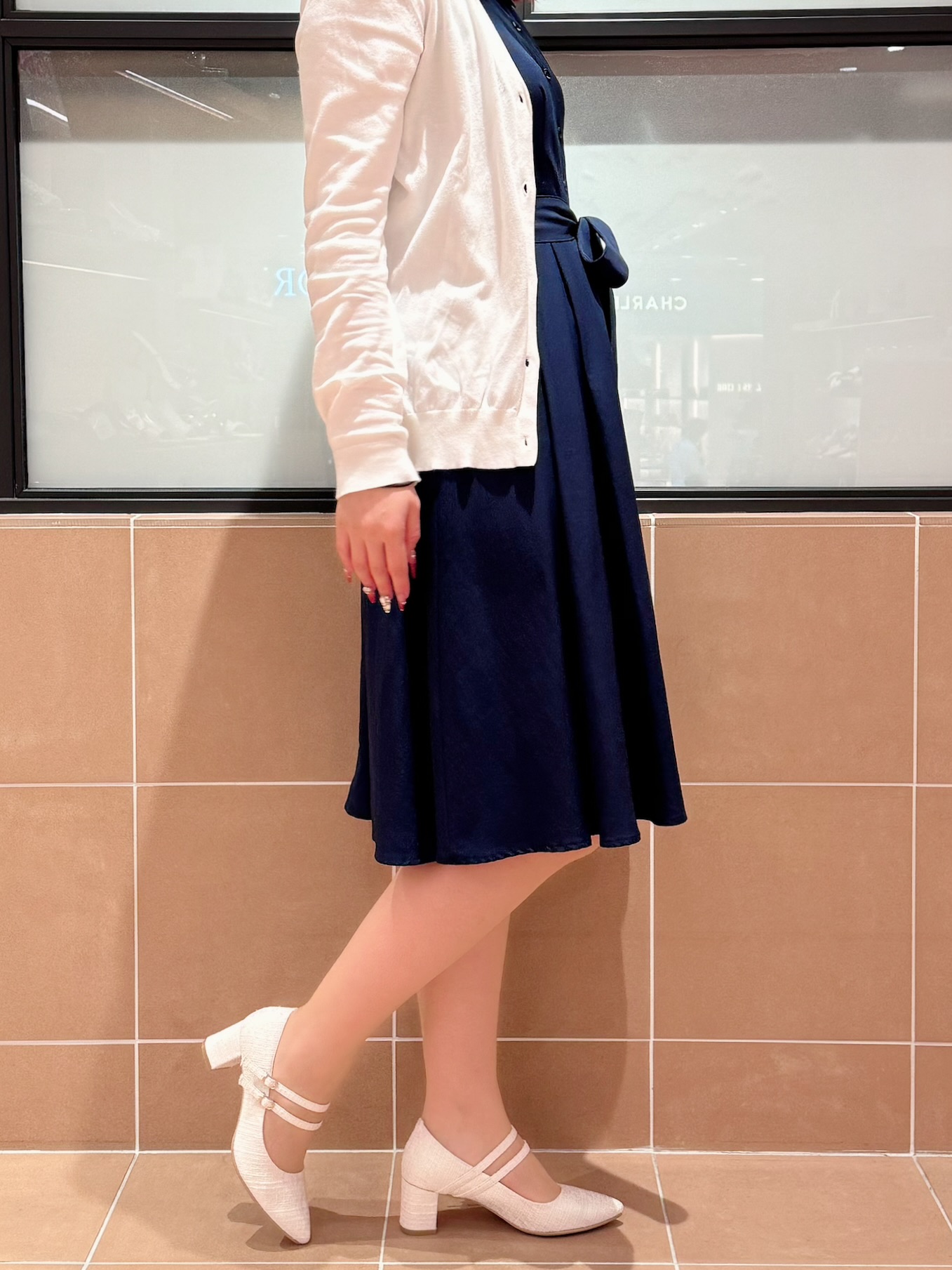すみれさんの「ESPERANZA｜Wストラップパンプス」を使ったコーディネート