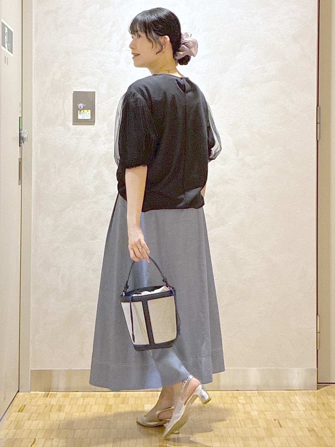  beni_gingerさんの「Reflect｜【UVカット／接触冷感／吸水速乾】チュールスリーブプルオーバー」を使ったコーディネート