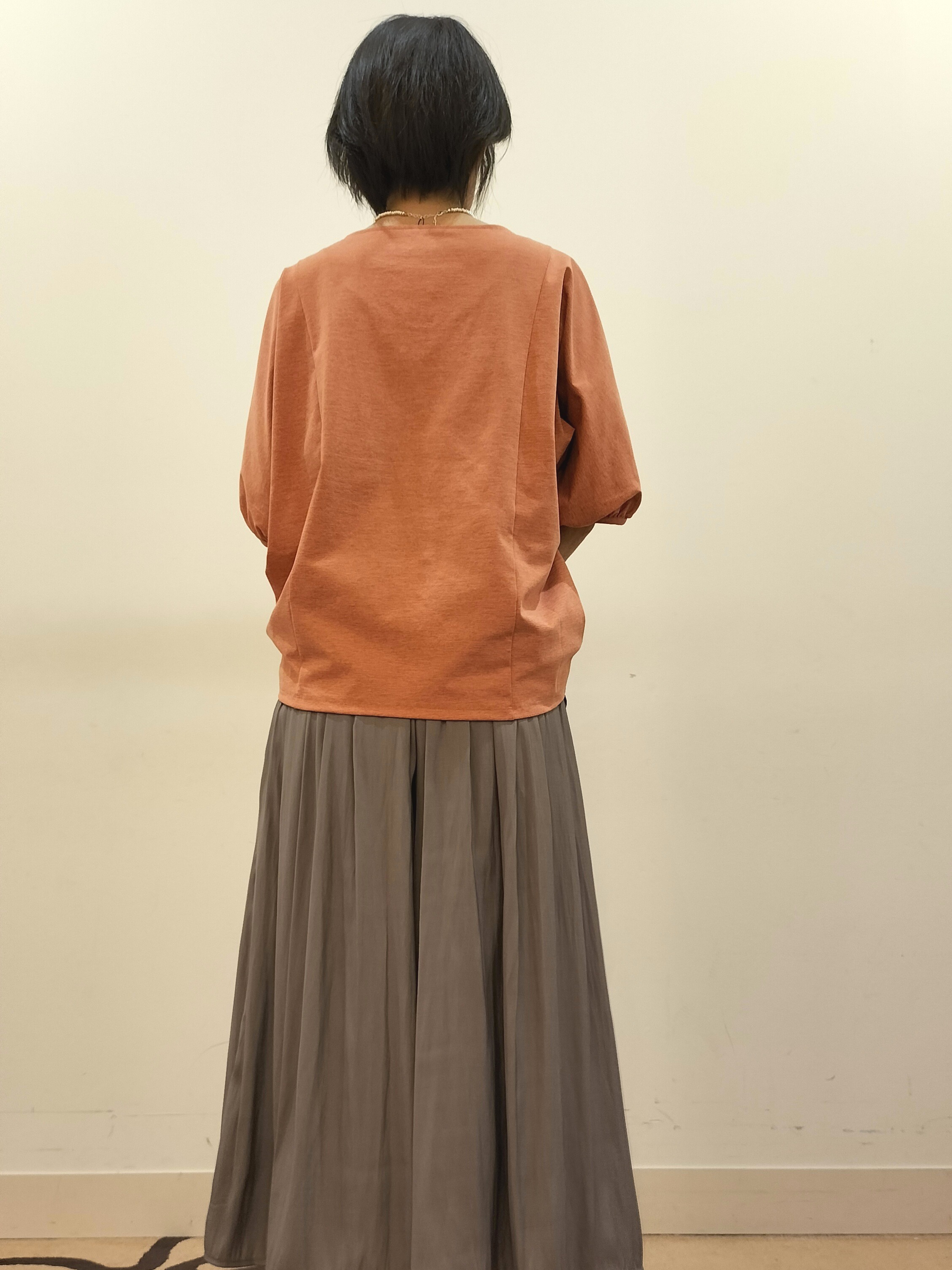 jamさんの「Reflect｜【UVカット／接触冷感／吸水速乾】ギャザースリーブカットソー」を使ったコーディネート