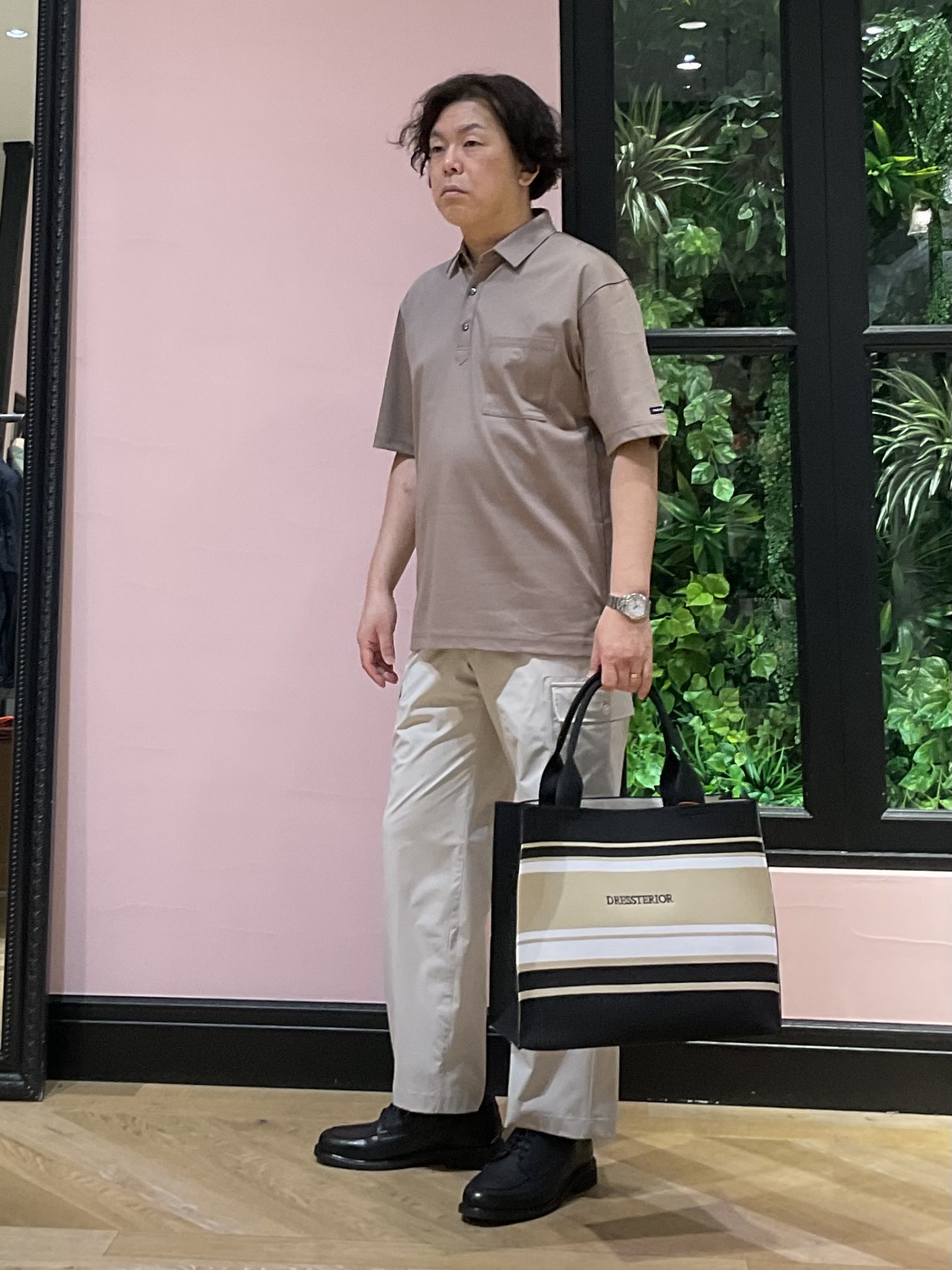 Nagaseさんの「DRESSTERIOR｜【接触冷感/抗菌防臭/消臭/Safari5月号掲載】ICE CLEAR COTTON オーバーフィッ」を使ったコーディネート