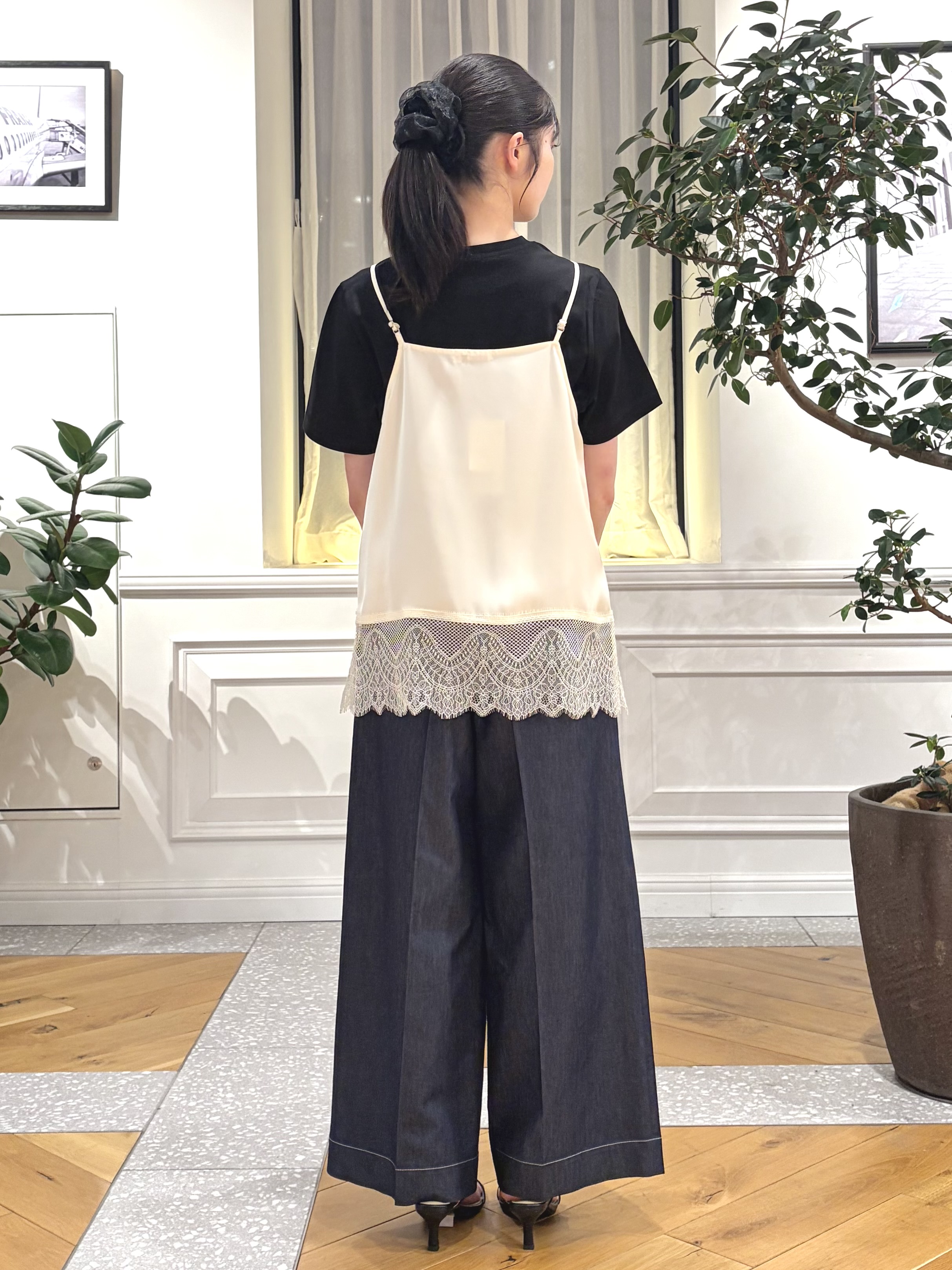 pupiさんの「DRESSTERIOR｜レースドッキングキャミソール」を使ったコーディネート
