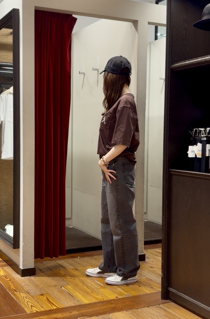 かわぴーさんの「TAKEO KIKUCHI｜【BOWLER HAT LABEL】アイスクリアコットンボーラーハットウォーカー 半袖ポケT」を使ったコーディネート