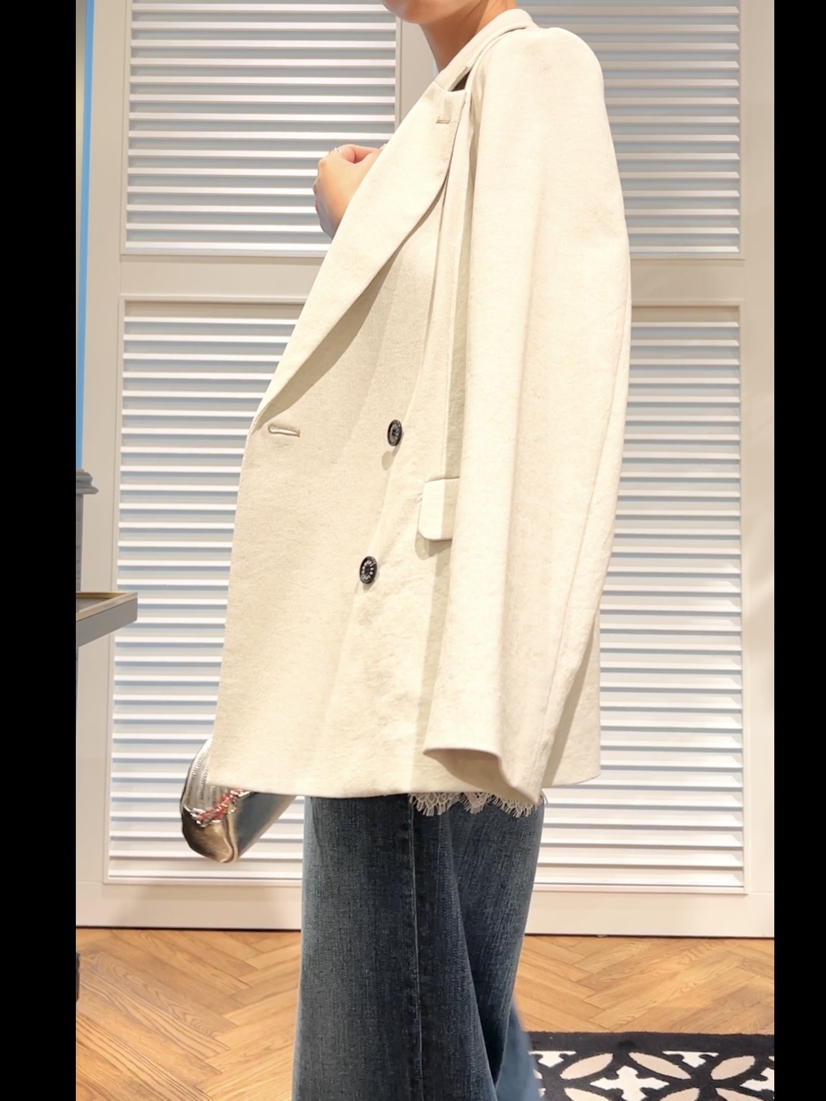 OCHIAIさんの「DRESSTERIOR｜【セットアップ可/吸水速乾/ウォッシャブル】リネンブレンドオックスダブルジャケット」を使ったコーディネート