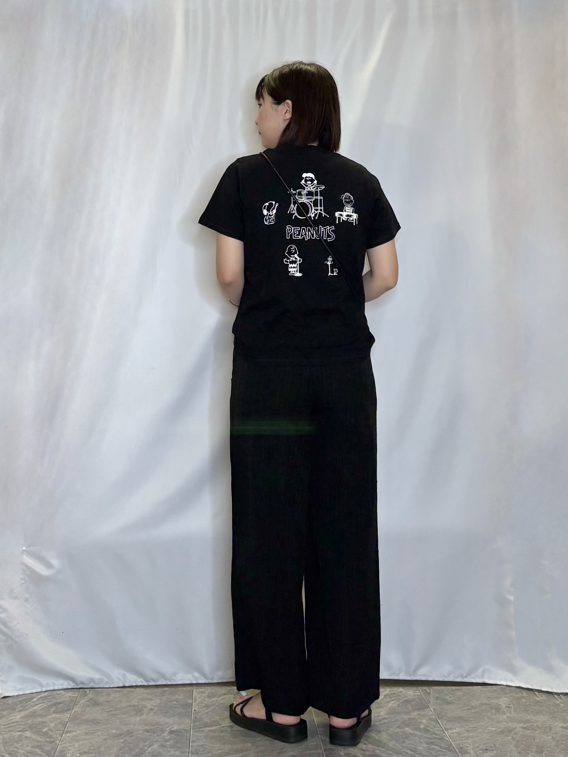 ネリさんの「SHOO･LA･RUE｜【PEANUTS】ひんやりプリントTシャツ」を使ったコーディネート