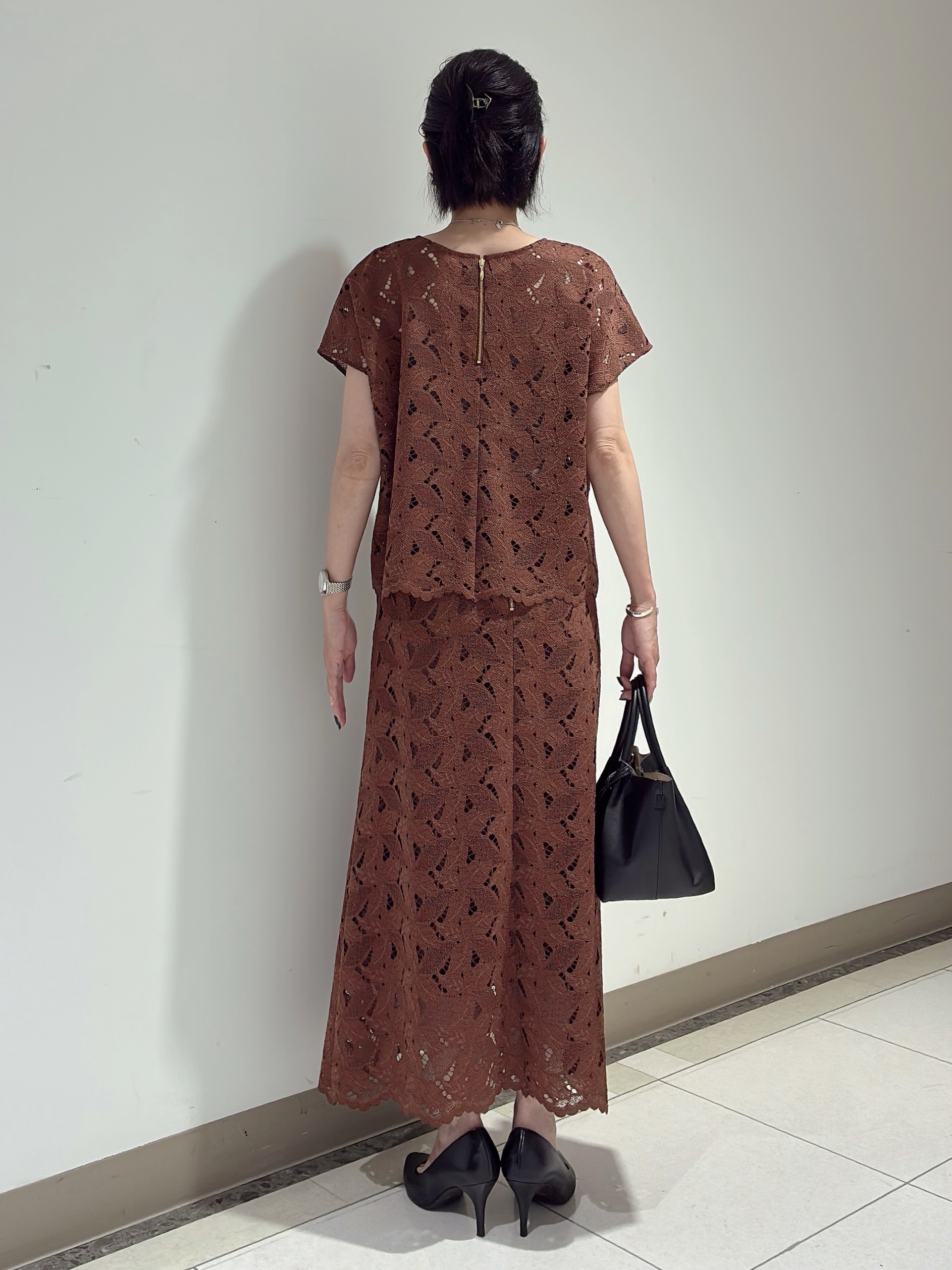 環さんの「UNTITLED｜トリコットシアーブラウス」を使ったコーディネート
