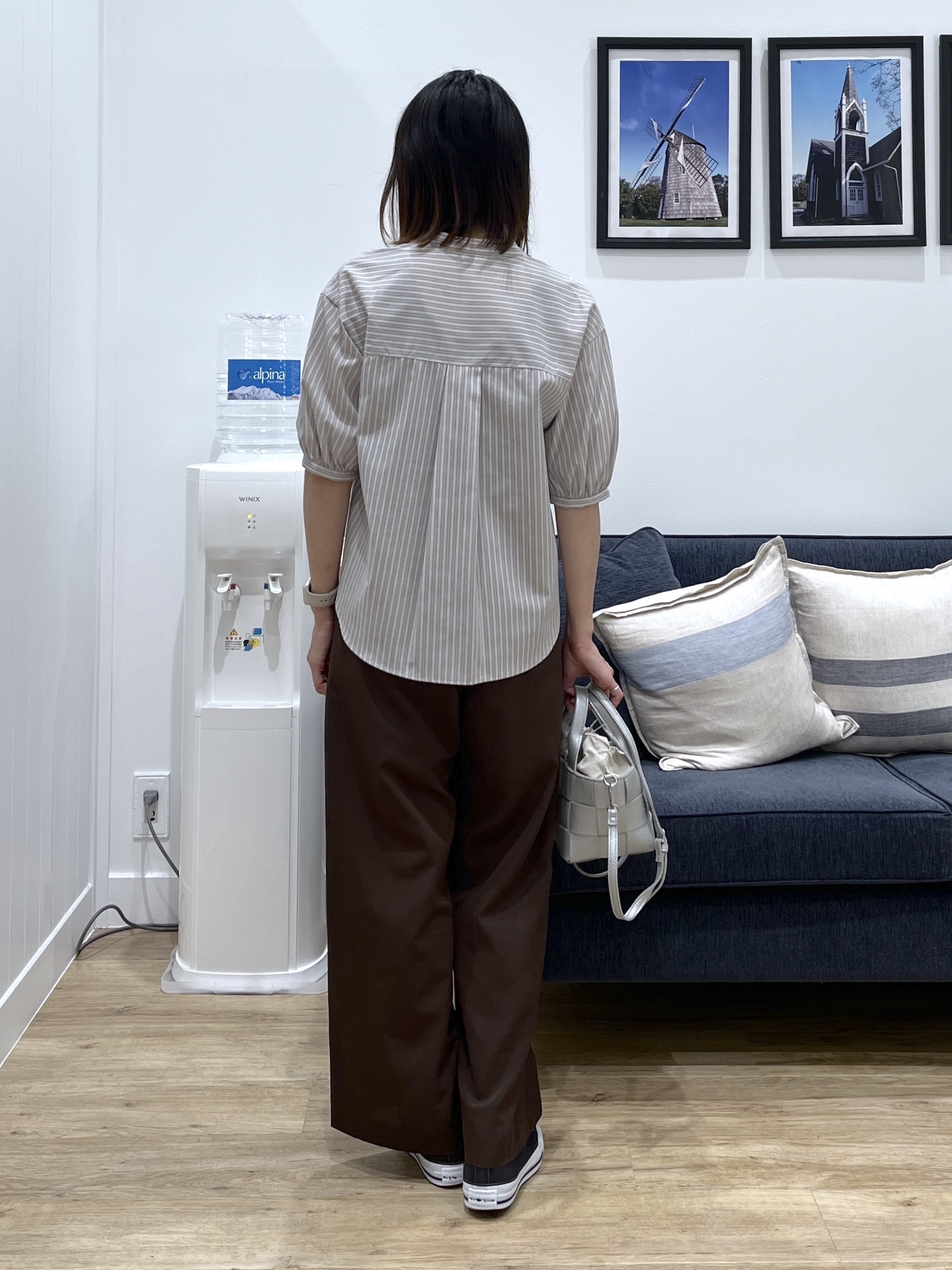 canaさんの「Dessin｜【高通気/セットアップ可】イージーワイドパンツ」を使ったコーディネート