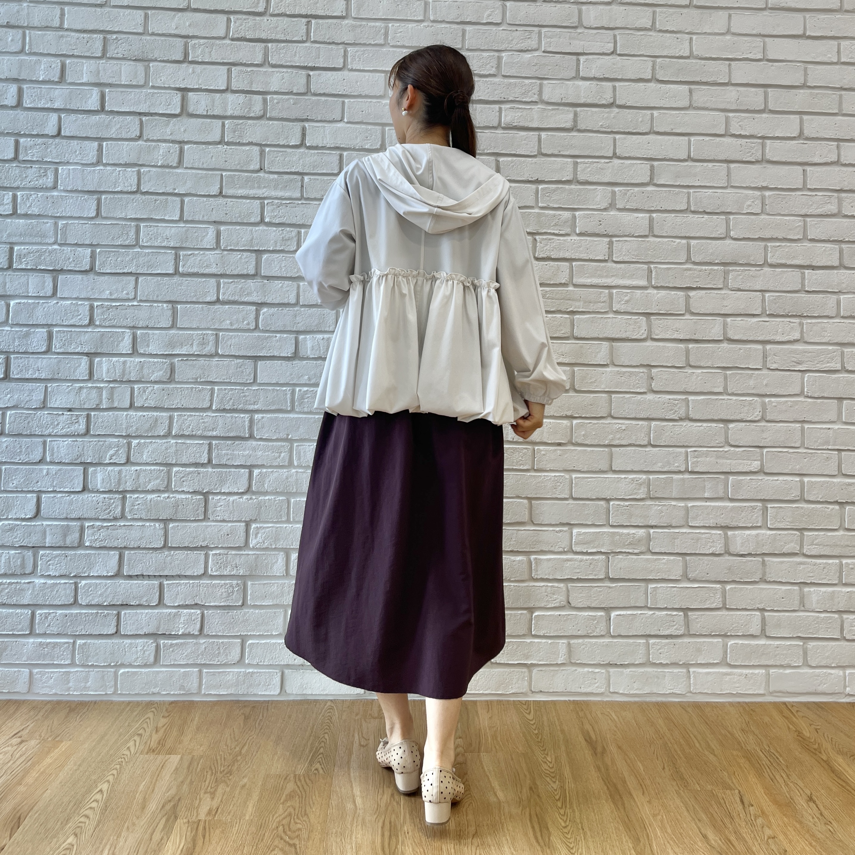 makiさんの「Couture brooch｜チュールバレエパンプス」を使ったコーディネート