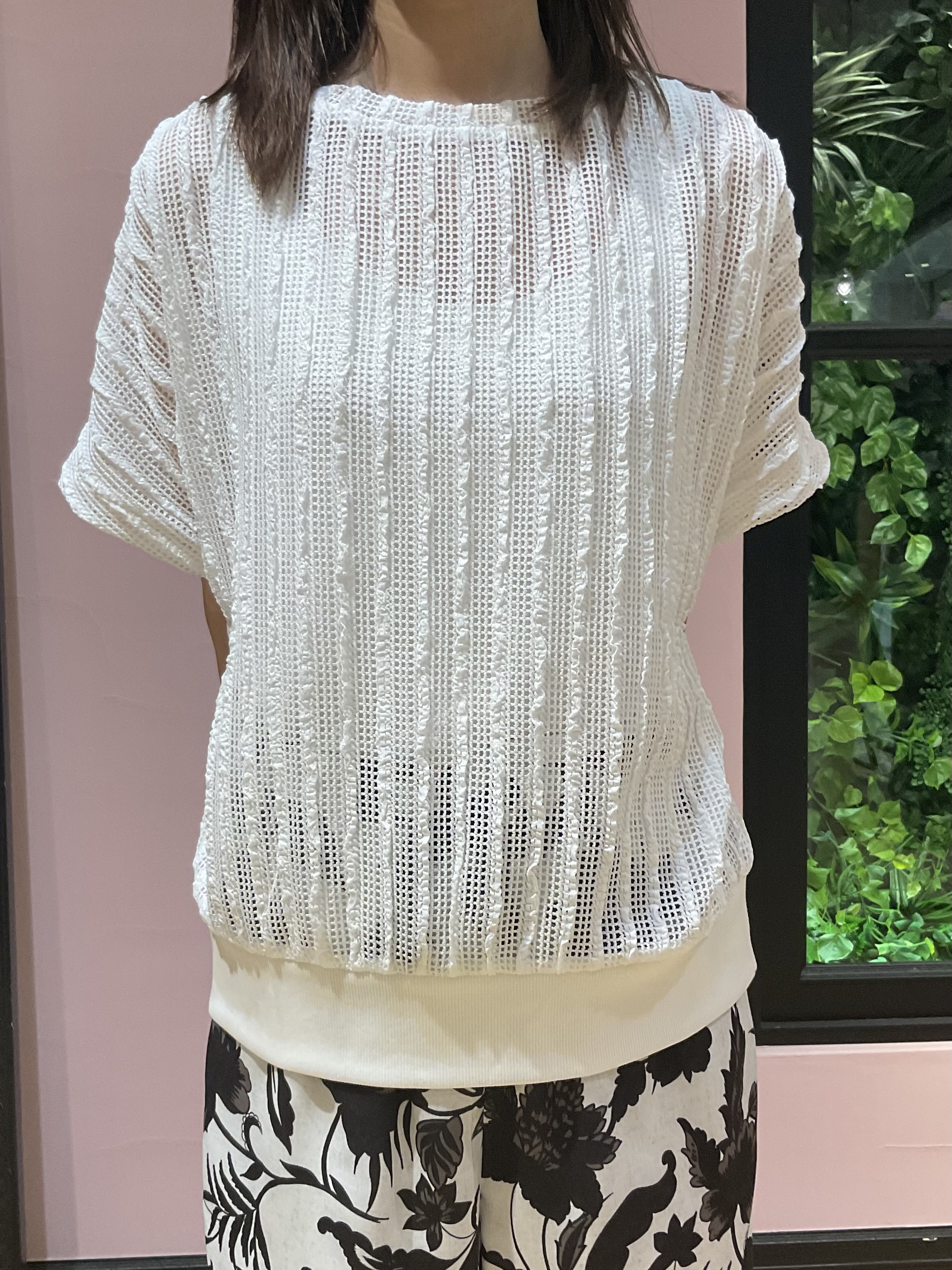 Hiwatashiさんの「DRESSTERIOR｜シアーメッシュプルオーバー」を使ったコーディネート