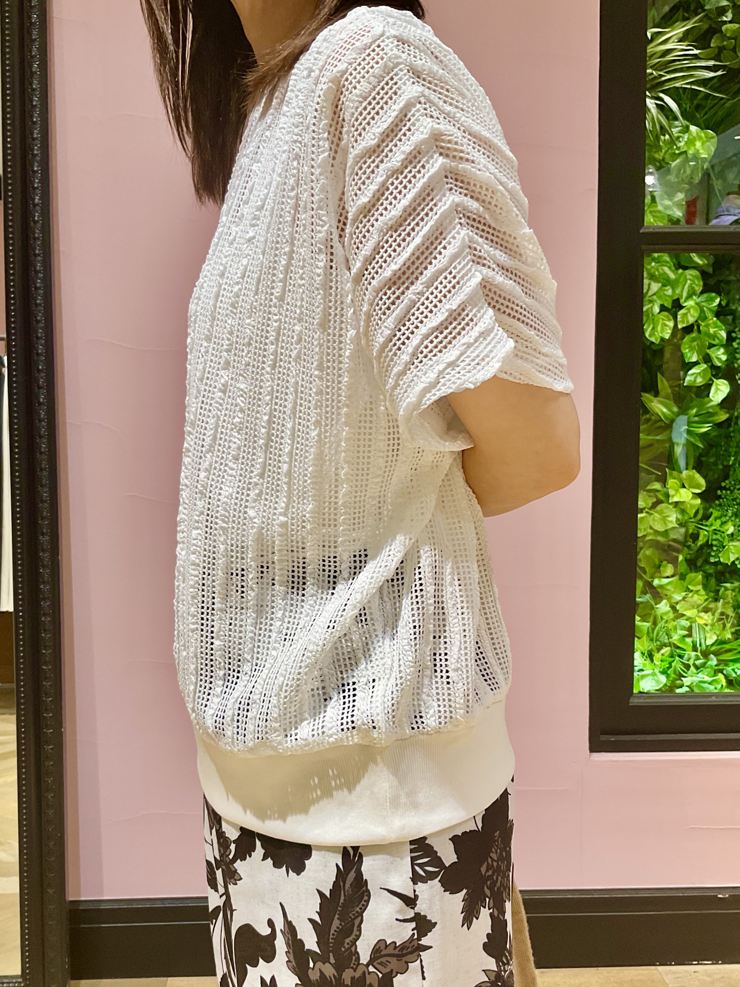 Hiwatashiさんの「DRESSTERIOR｜シアーメッシュプルオーバー」を使ったコーディネート