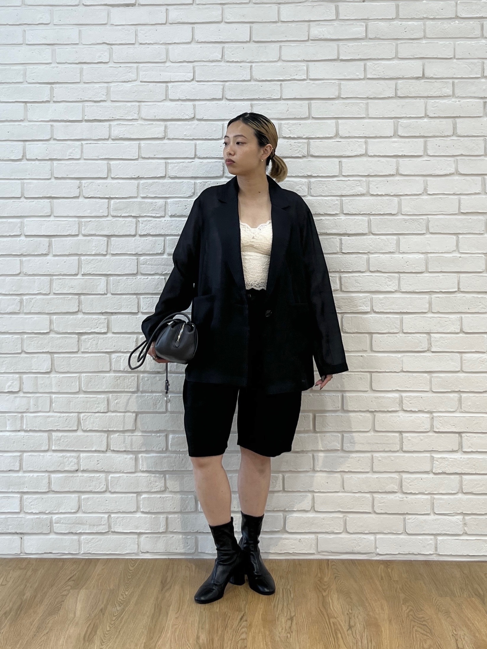 Harukaさんの「INDIVI｜シアーシャツジャケット【接触冷感】」を使ったコーディネート