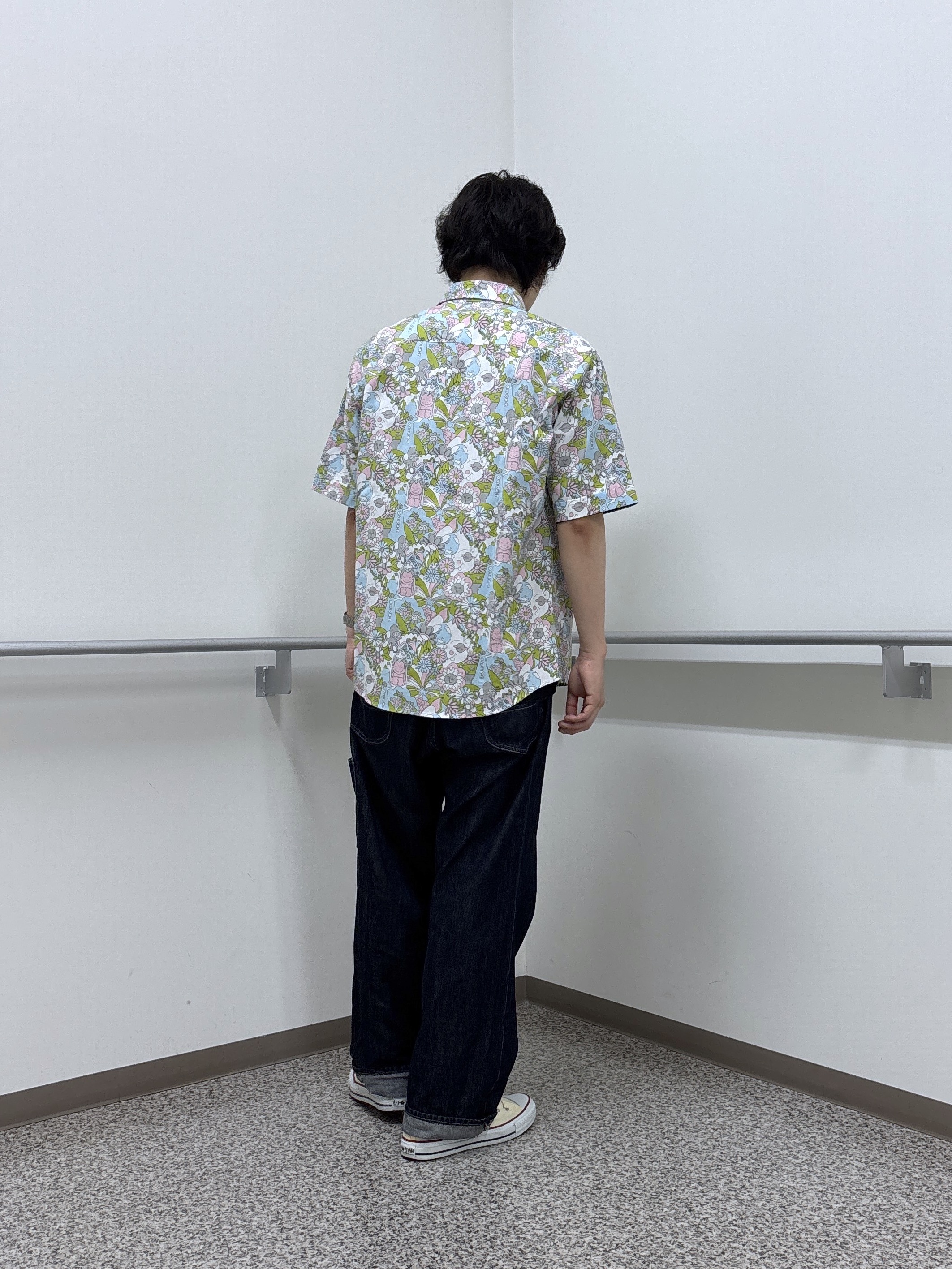 KEIさんの「TAKEO KIKUCHI｜【BOWLER HAT LABEL】ビリケンさんプリント 半袖シャツ」を使ったコーディネート