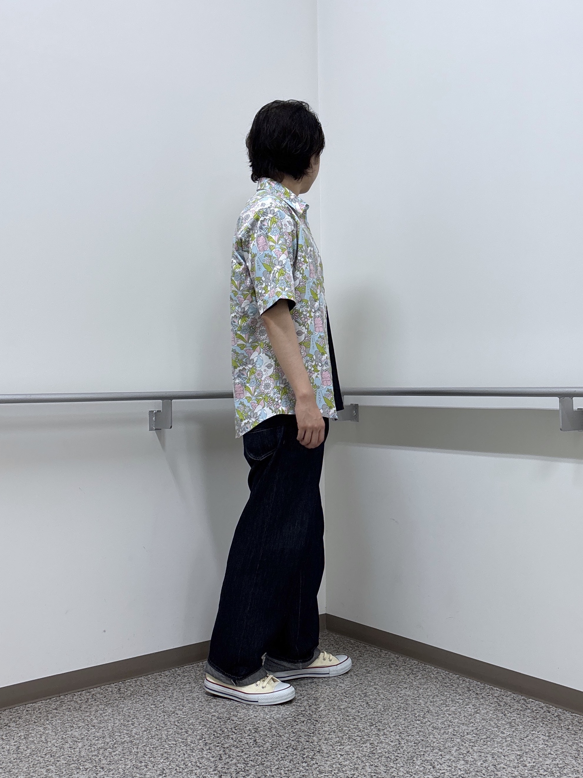 KEIさんの「TAKEO KIKUCHI｜【BOWLER HAT LABEL】ビリケンさんプリント 半袖シャツ」を使ったコーディネート