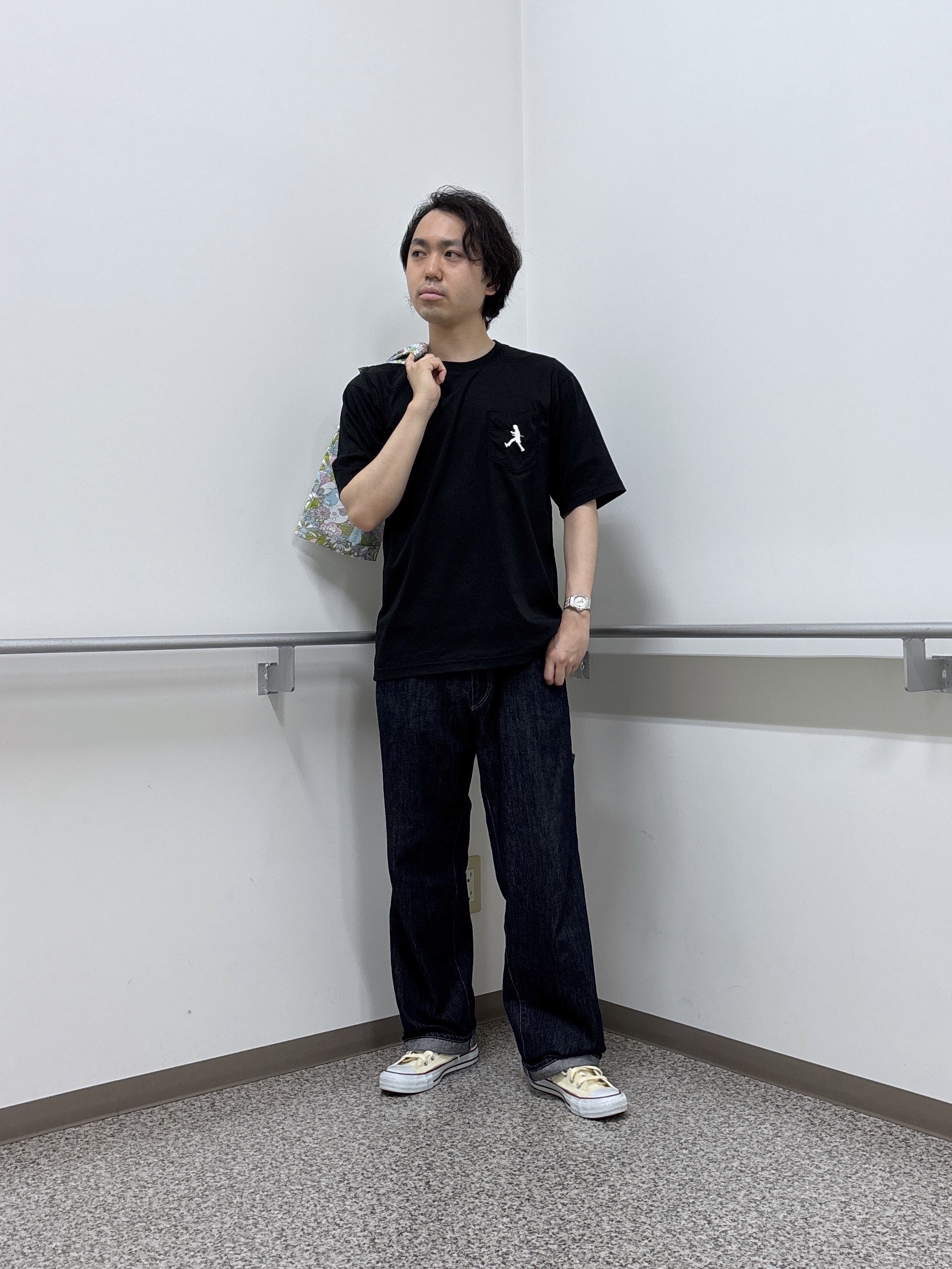 KEIさんの「TAKEO KIKUCHI｜【BOWLER HAT LABEL】ビリケンさんプリント 半袖シャツ」を使ったコーディネート