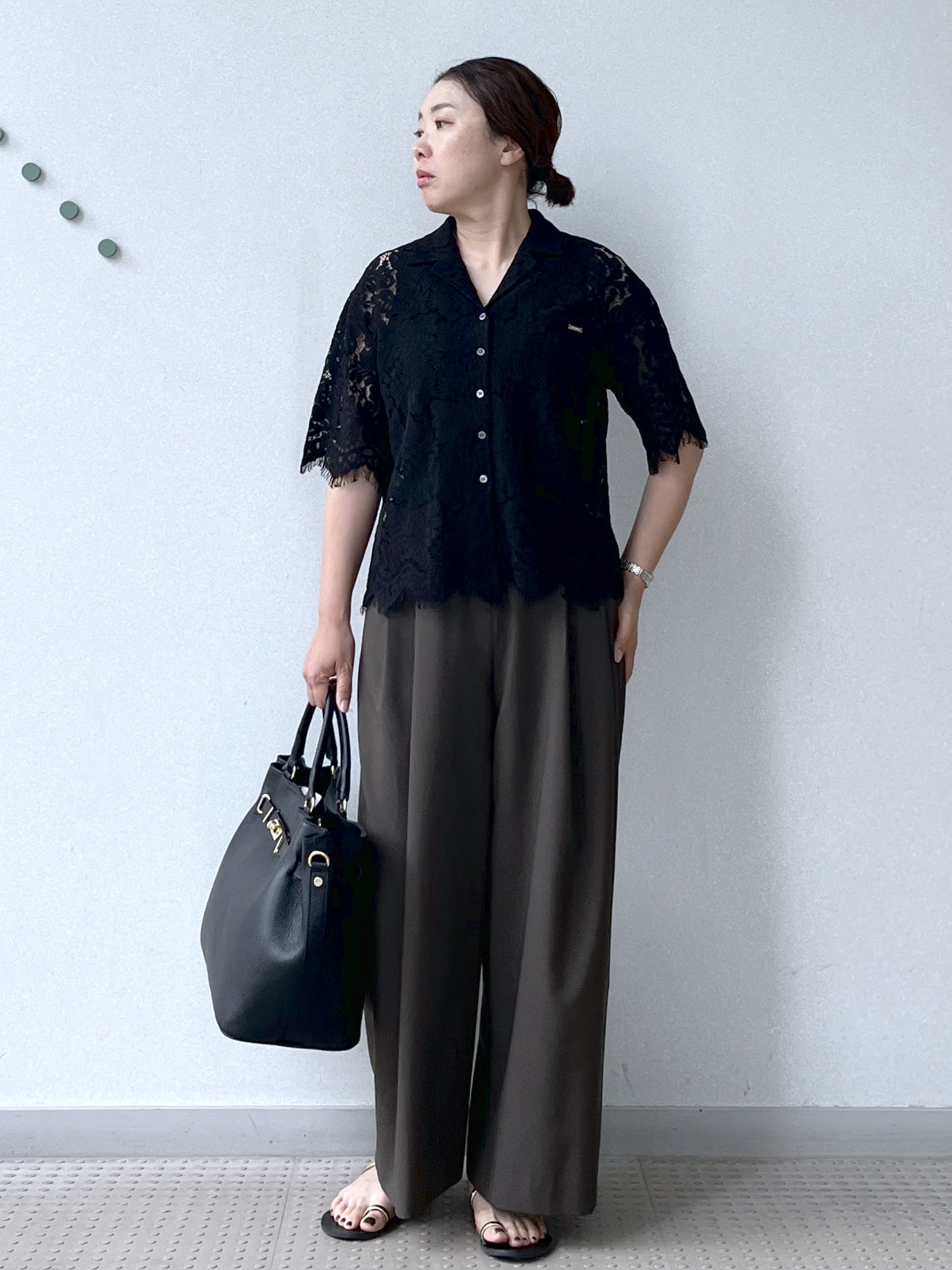 Soeさんの「DRESSTERIOR｜コードレースブラウス」を使ったコーディネート