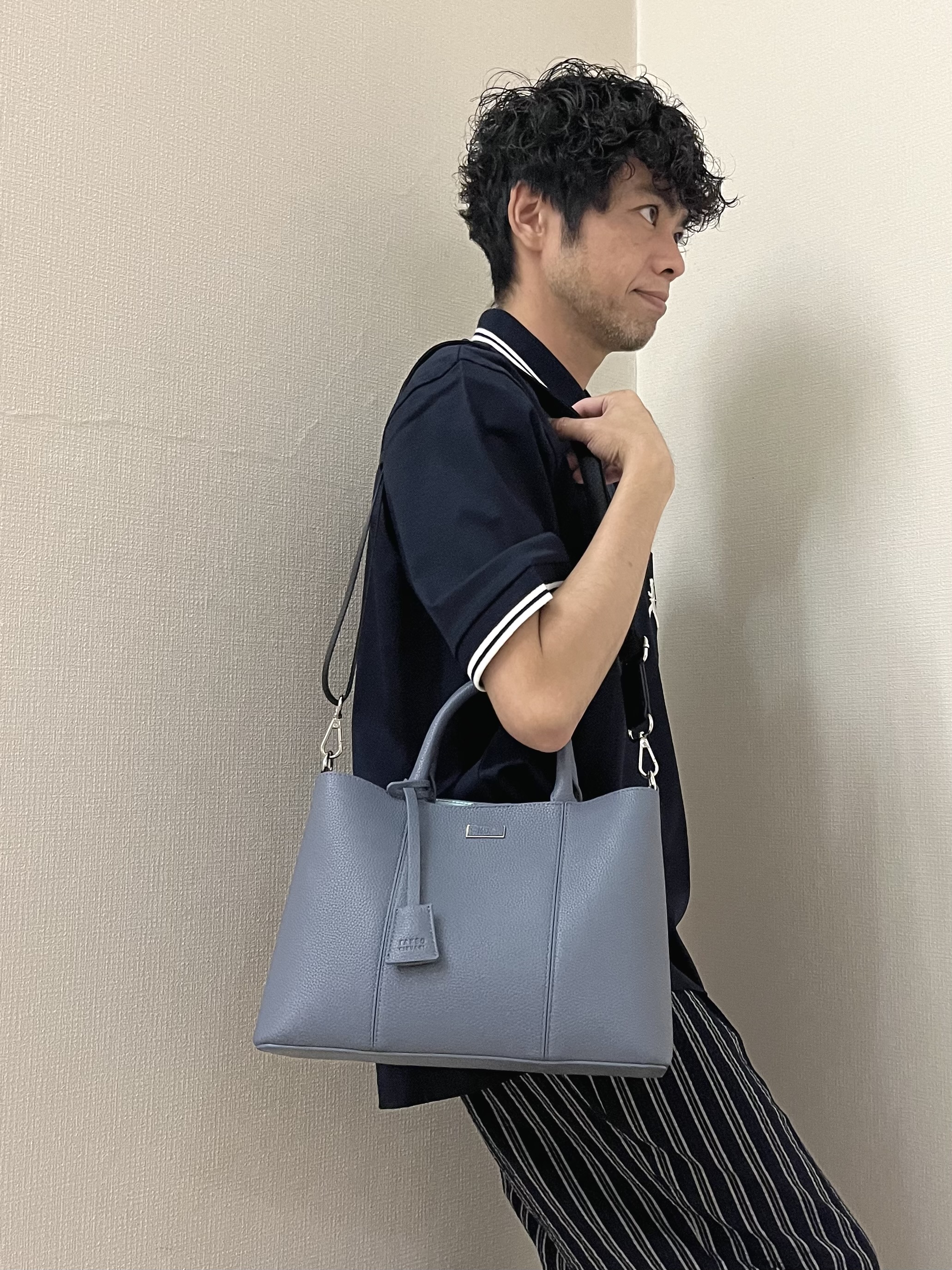 URAさんの「TAKEO KIKUCHI｜【BOWLER HAT LABEL】アイスクリアコットン ボーラーハットウォーカー ポロシャツ」を使ったコーディネート