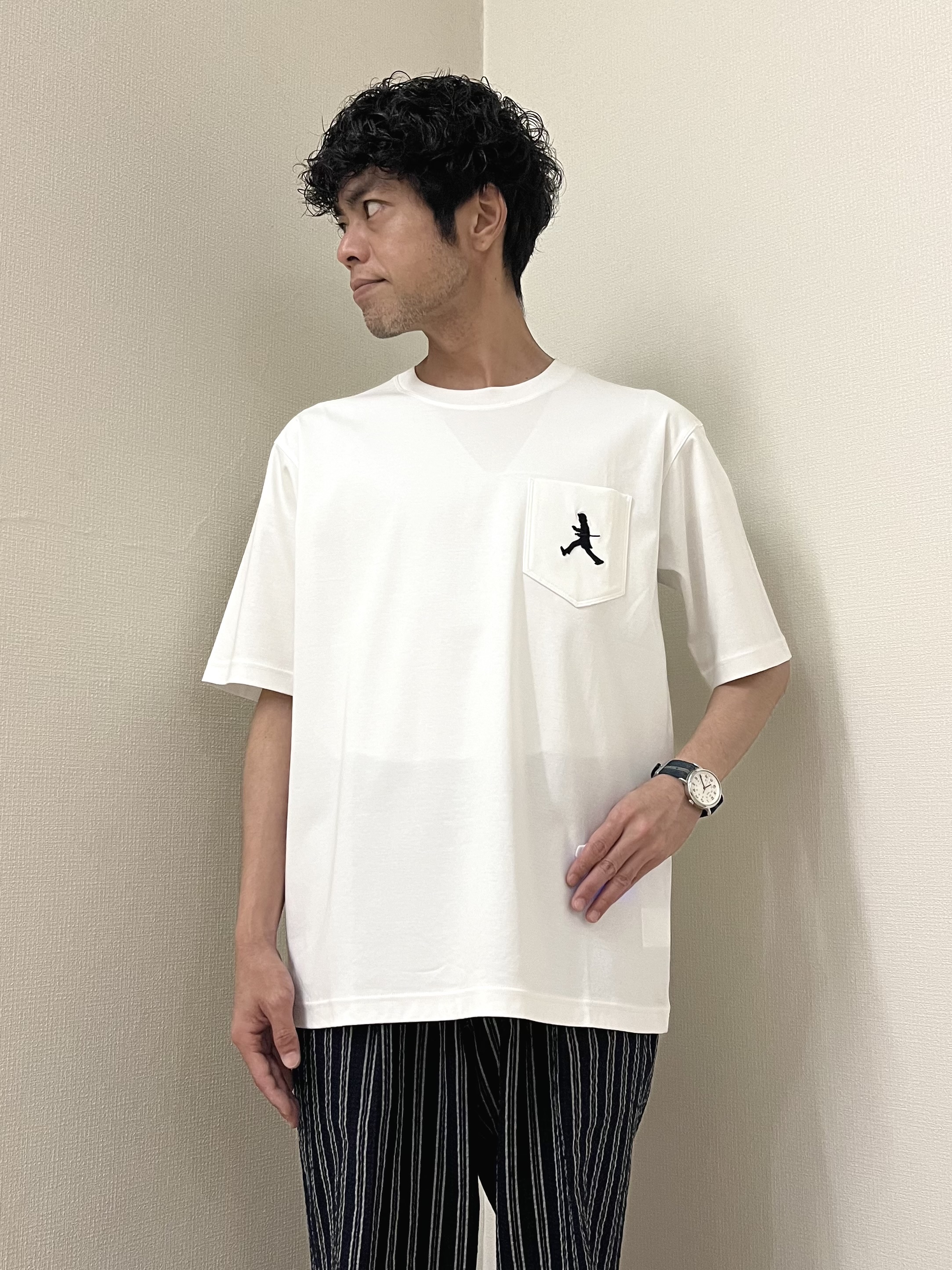 URAさんの「TAKEO KIKUCHI｜【BOWLER HAT LABEL】サッカーストライプ ダブルジャケット」を使ったコーディネート