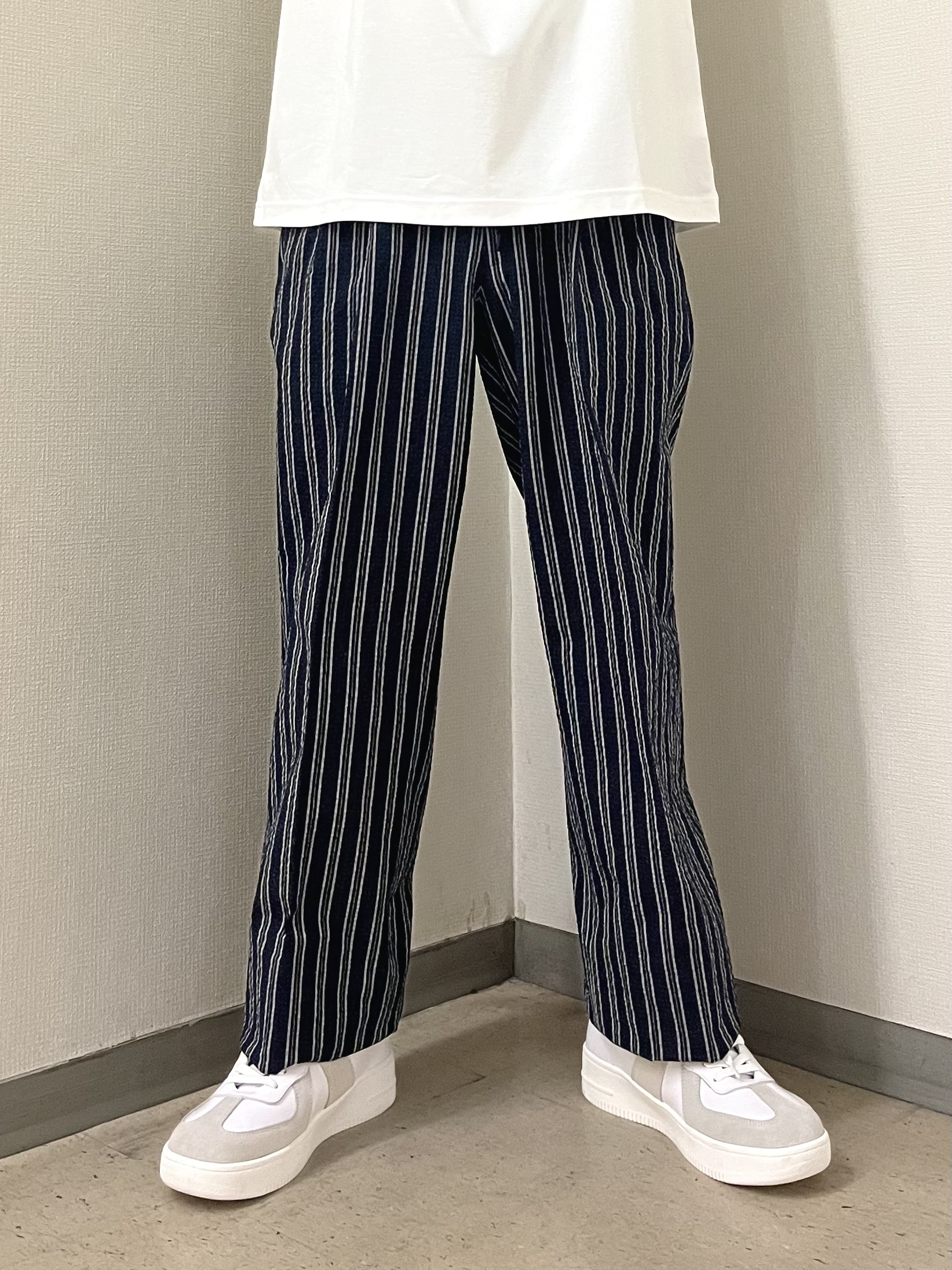 URAさんの「TAKEO KIKUCHI｜【BOWLER HAT LABEL】サッカーストライプ ダブルジャケット」を使ったコーディネート