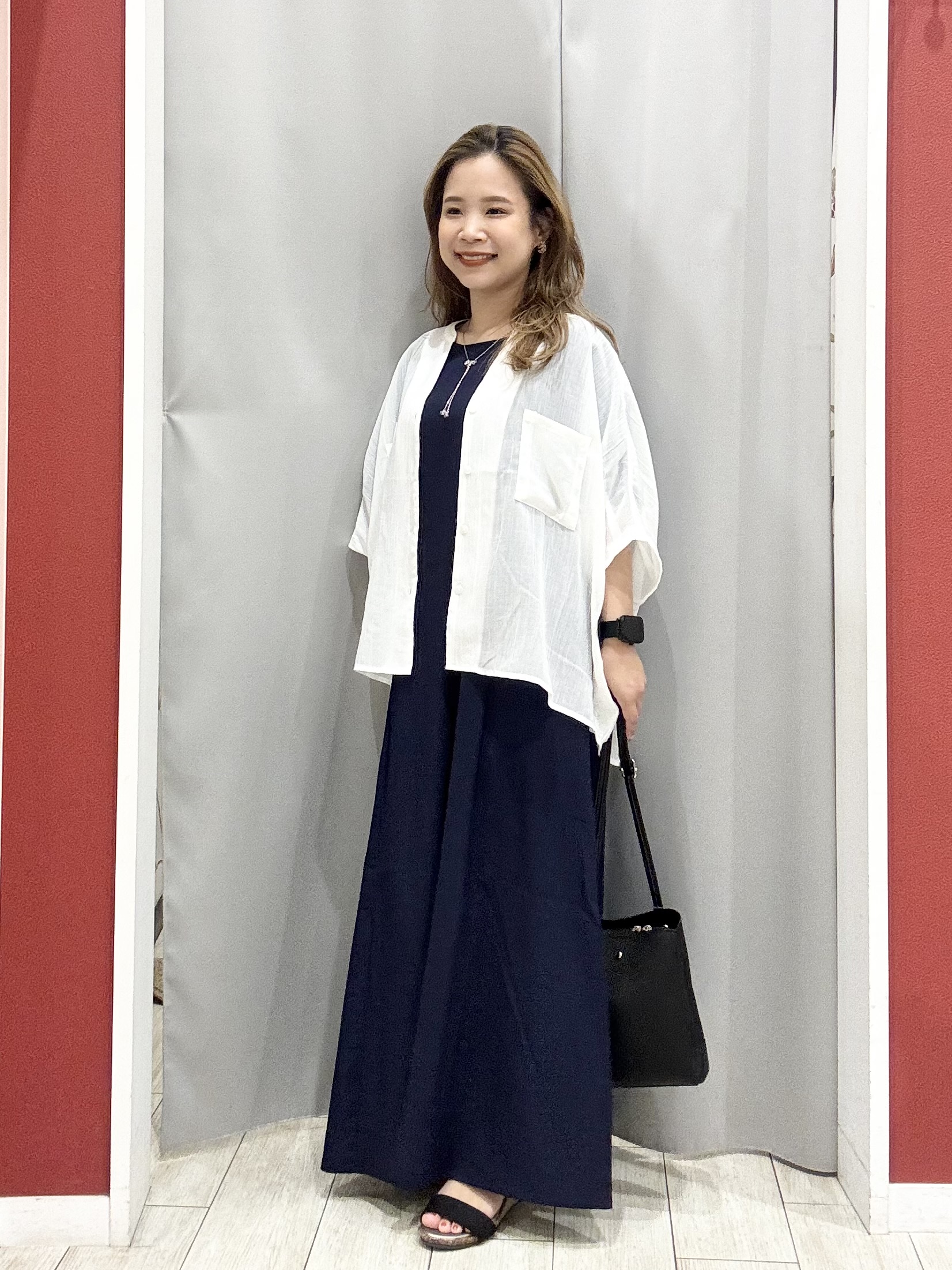 shioさんの「SHOO･LA･RUE｜【洗濯機可】ナチュラルな風合いが魅力 シアードルマンブラウス」を使ったコーディネート