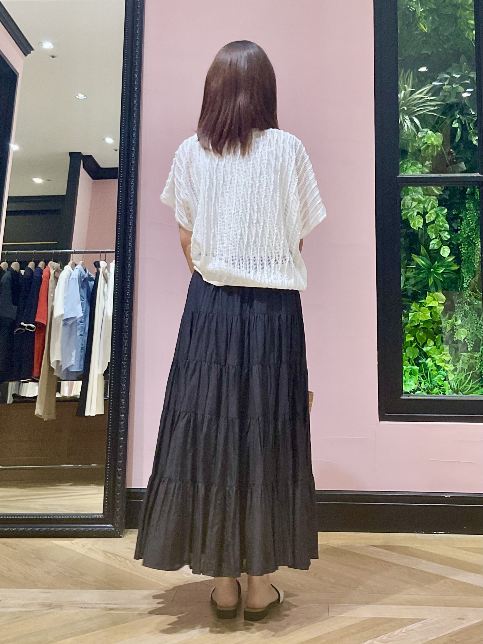 Hiwatashiさんの「DRESSTERIOR｜シアーメッシュプルオーバー」を使ったコーディネート