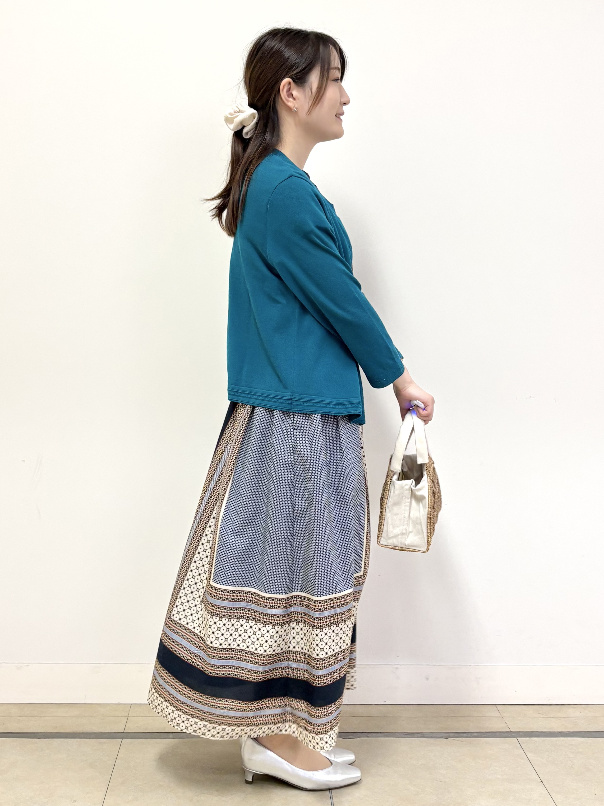 mikiさんの「Reflect｜七分袖ニットカーディガン」を使ったコーディネート