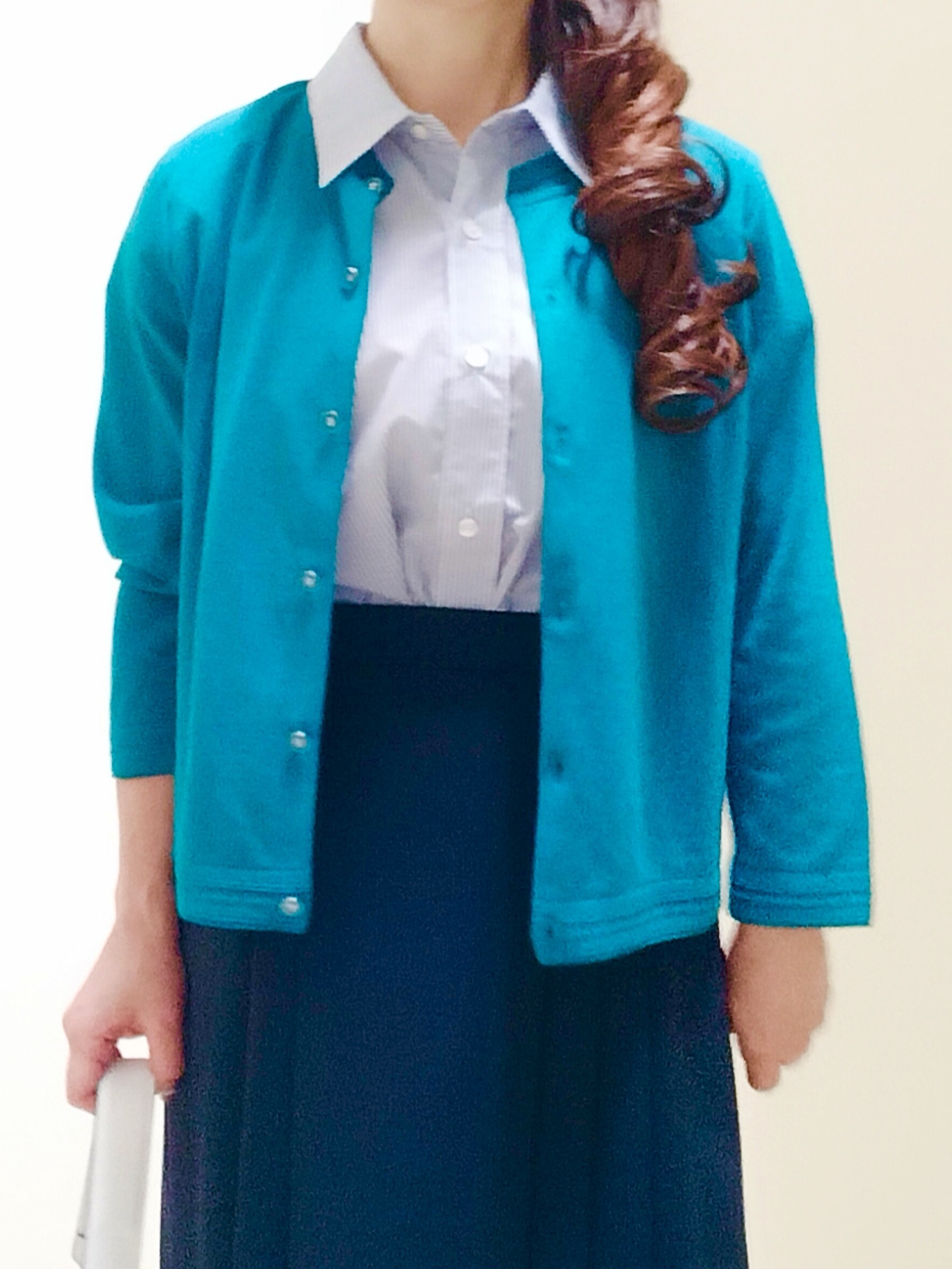 花さんの「Reflect｜七分袖ニットカーディガン」を使ったコーディネート