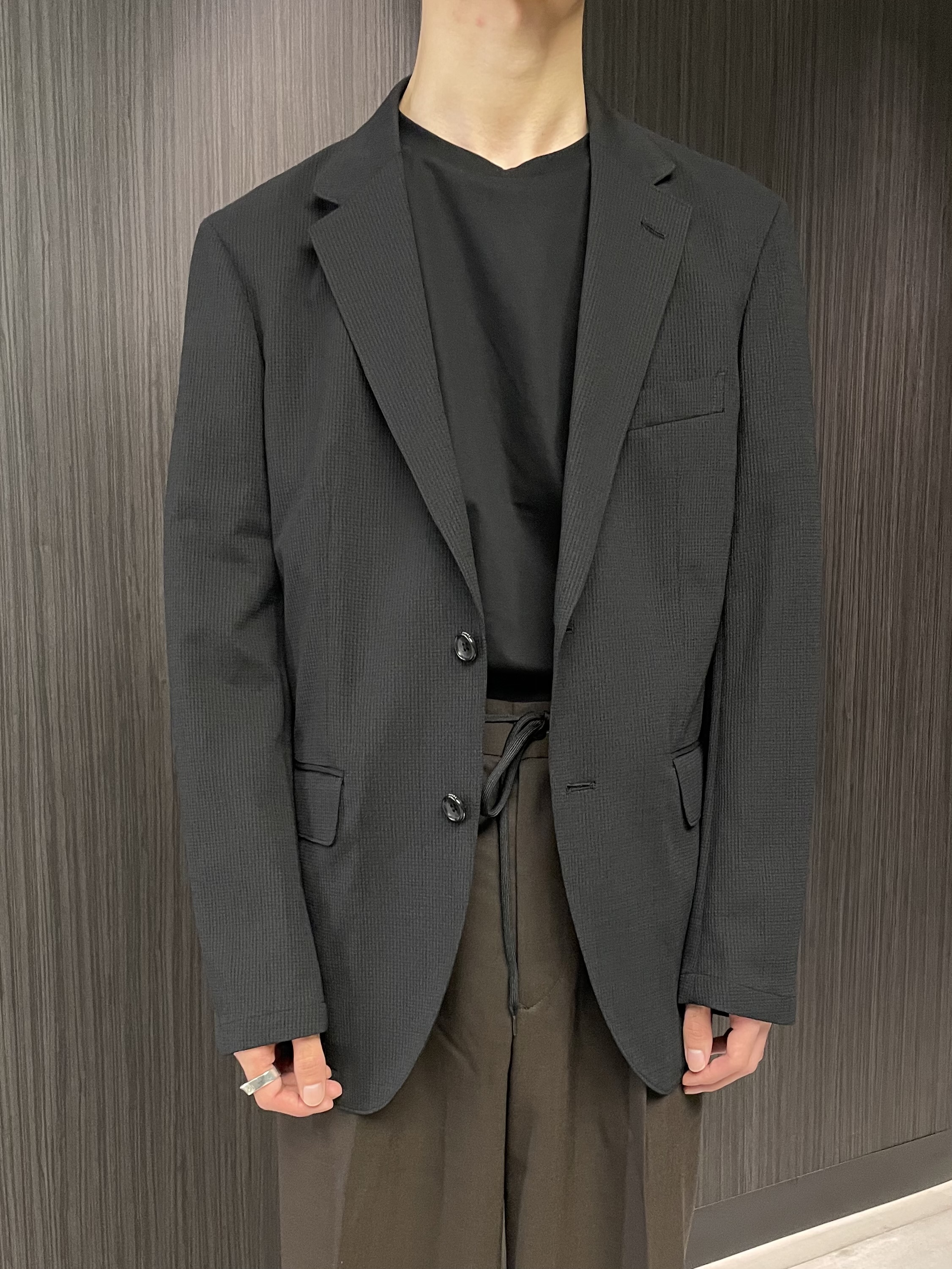 Okdさんの「TAKEO KIKUCHI｜【Begin5月号掲載/通気性】トリコットサッカー ジャケット」を使ったコーディネート