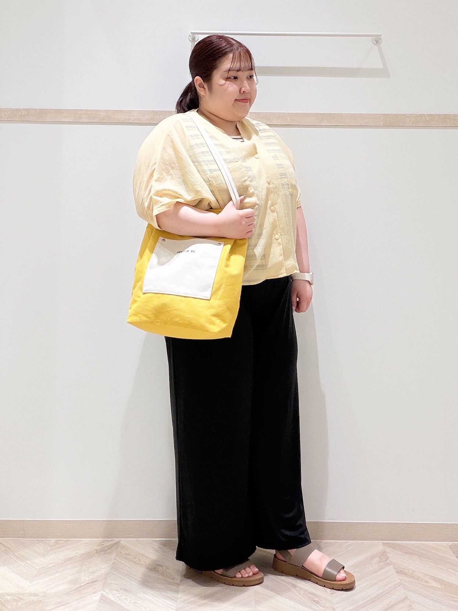 ゆめかさんの「SHOO･LA･RUE｜シアーワッシャーポケドルマン」を使ったコーディネート