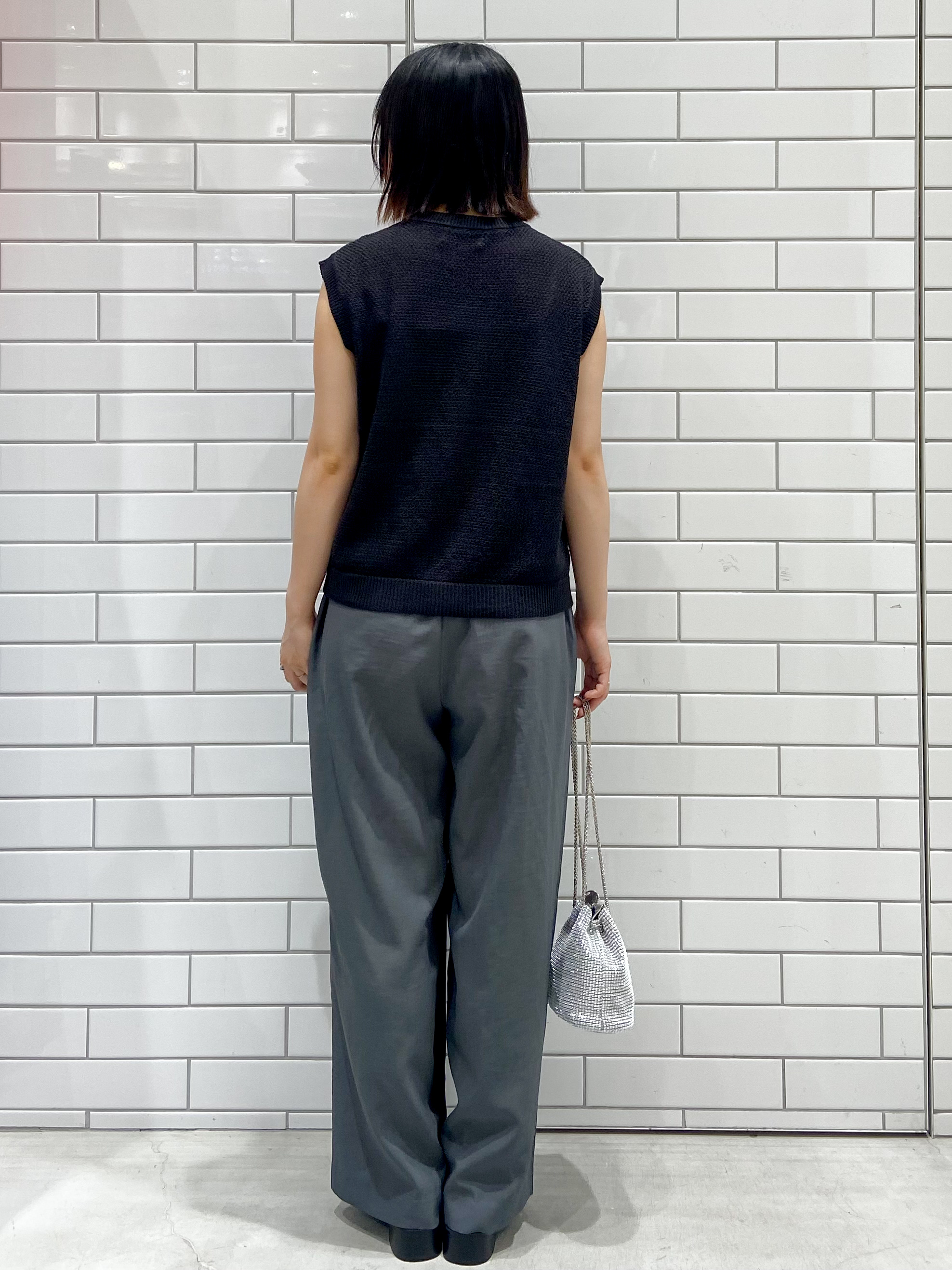 kimiさんの「OPAQUE.CLIP｜メッシュニットベスト【洗濯機OK】」を使ったコーディネート