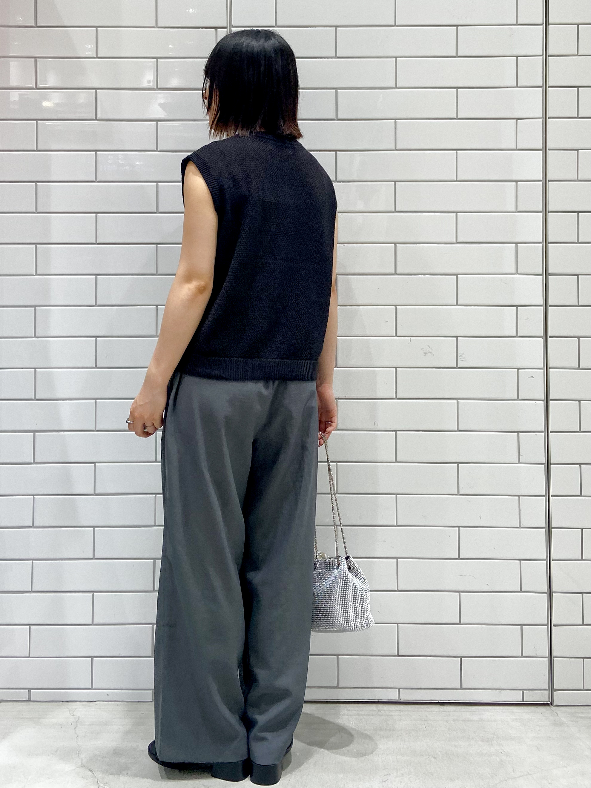kimiさんの「OPAQUE.CLIP｜メッシュニットベスト【洗濯機OK】」を使ったコーディネート