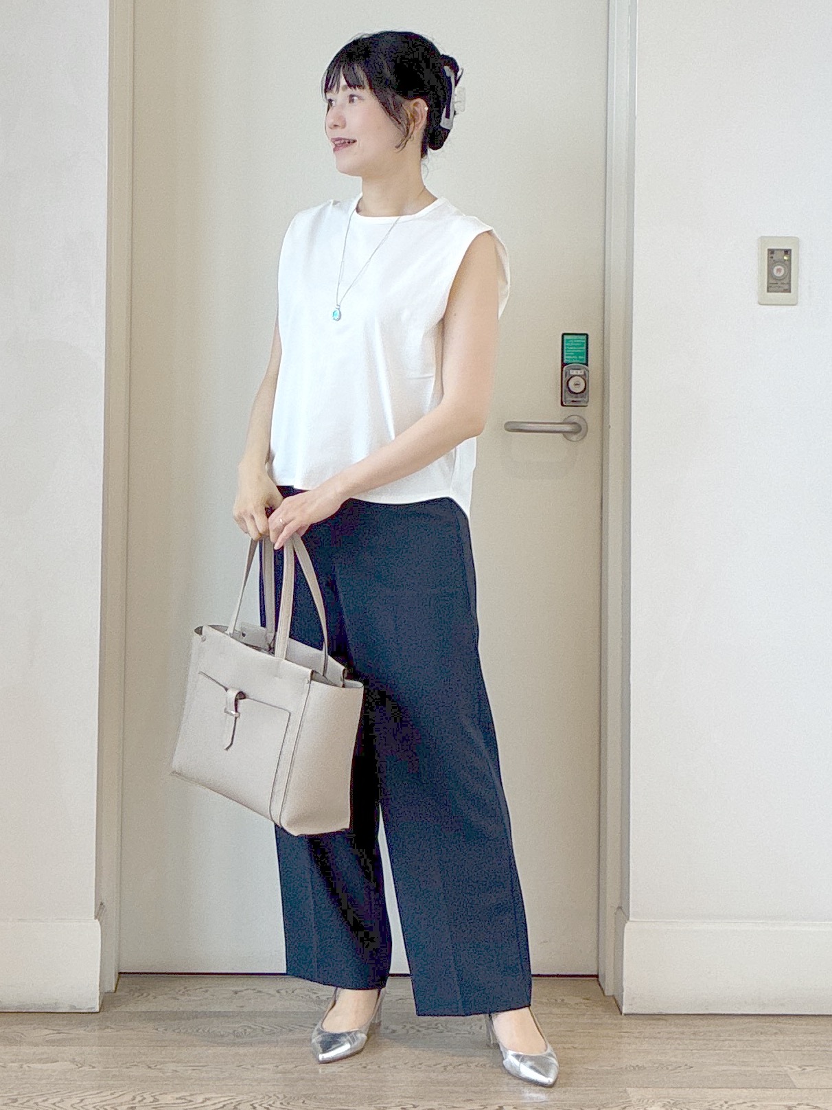  beni_gingerさんの「Reflect｜【UVカット／接触冷感／吸水速乾】フレンチスリーブプルオーバー」を使ったコーディネート
