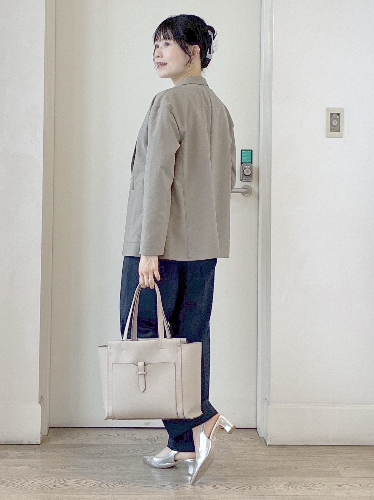  beni_gingerさんの「Reflect｜【SS-4Lサイズ／接触冷感／シワになりにくい】リラクシーテーラードジャケット」を使ったコーディネート