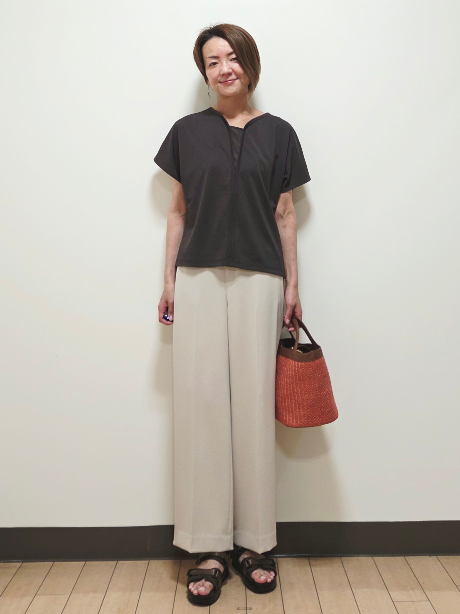 yuuさんの「Reflect｜【UVカット／接触冷感／吸水速乾】フレアスリーブプルオーバー」を使ったコーディネート