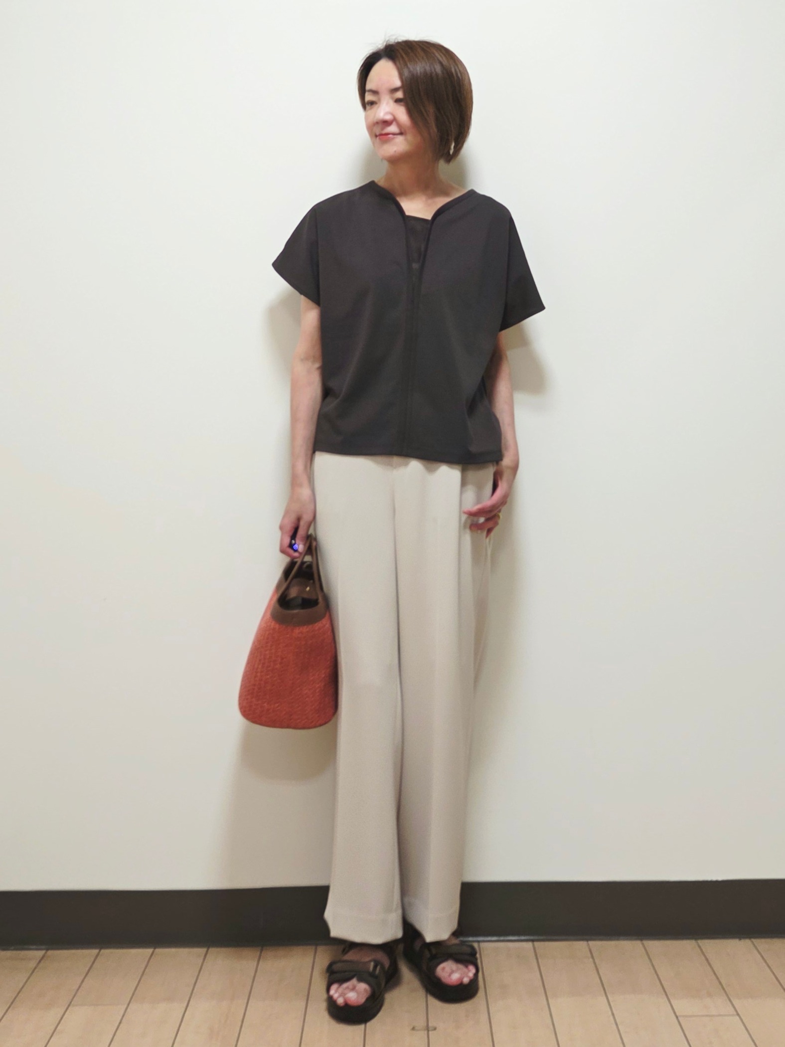 yuuさんの「Reflect｜【UVカット／接触冷感／吸水速乾】フレアスリーブプルオーバー」を使ったコーディネート
