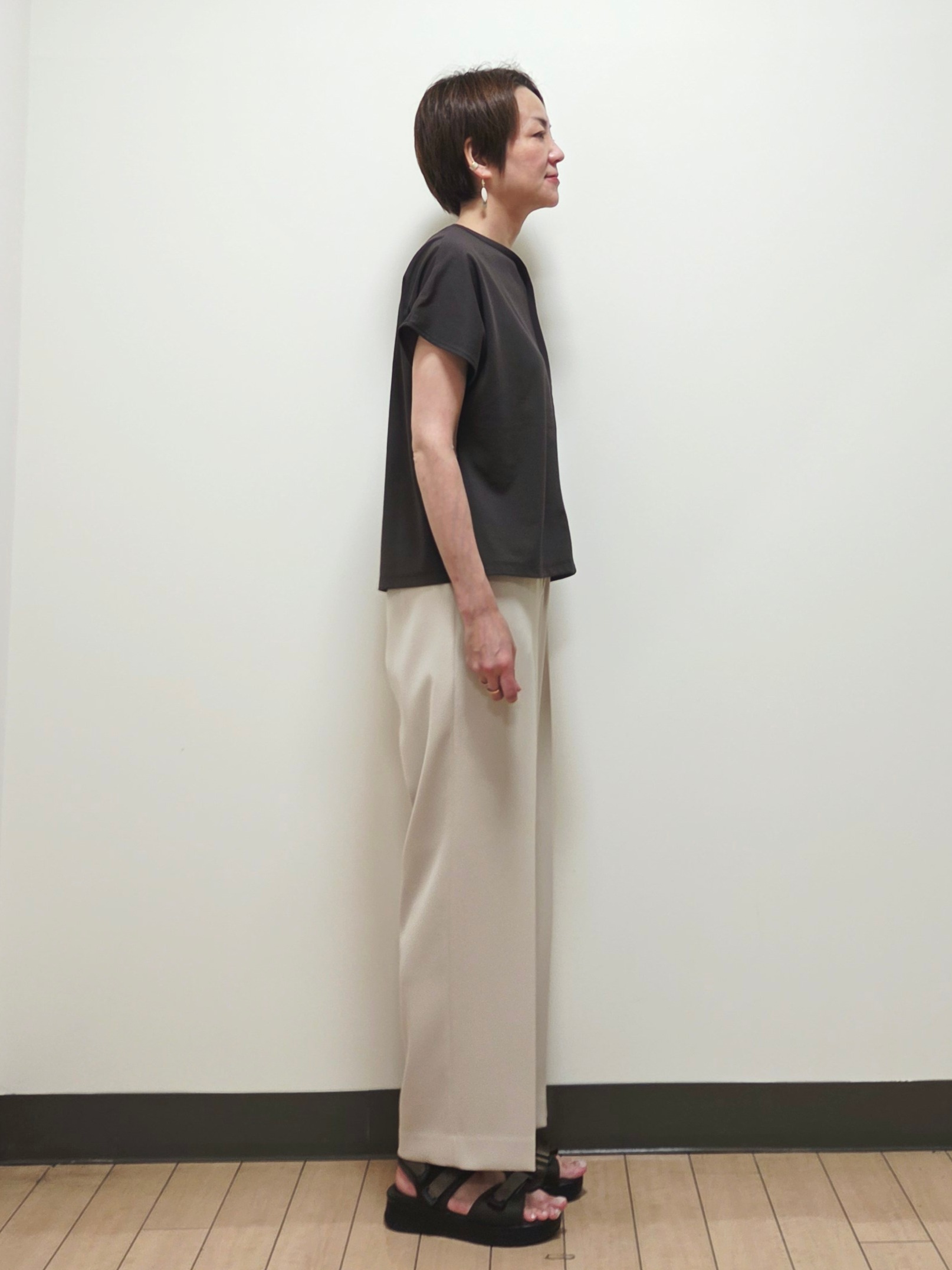 yuuさんの「Reflect｜【UVカット／接触冷感／吸水速乾】フレアスリーブプルオーバー」を使ったコーディネート