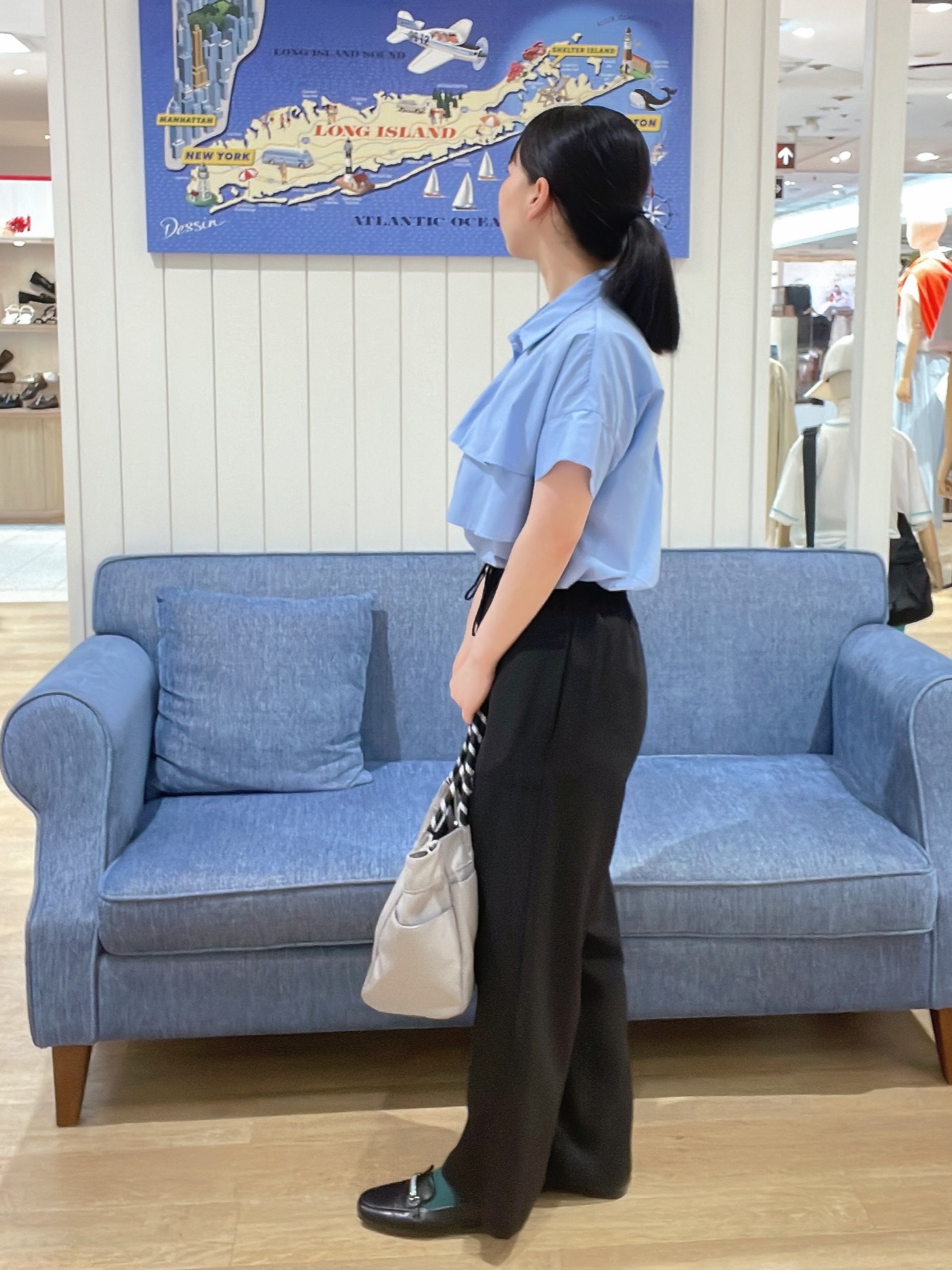 AYAさんの「Dessin｜【マシンウォッシャブル】ダブルフリルブラウス」を使ったコーディネート