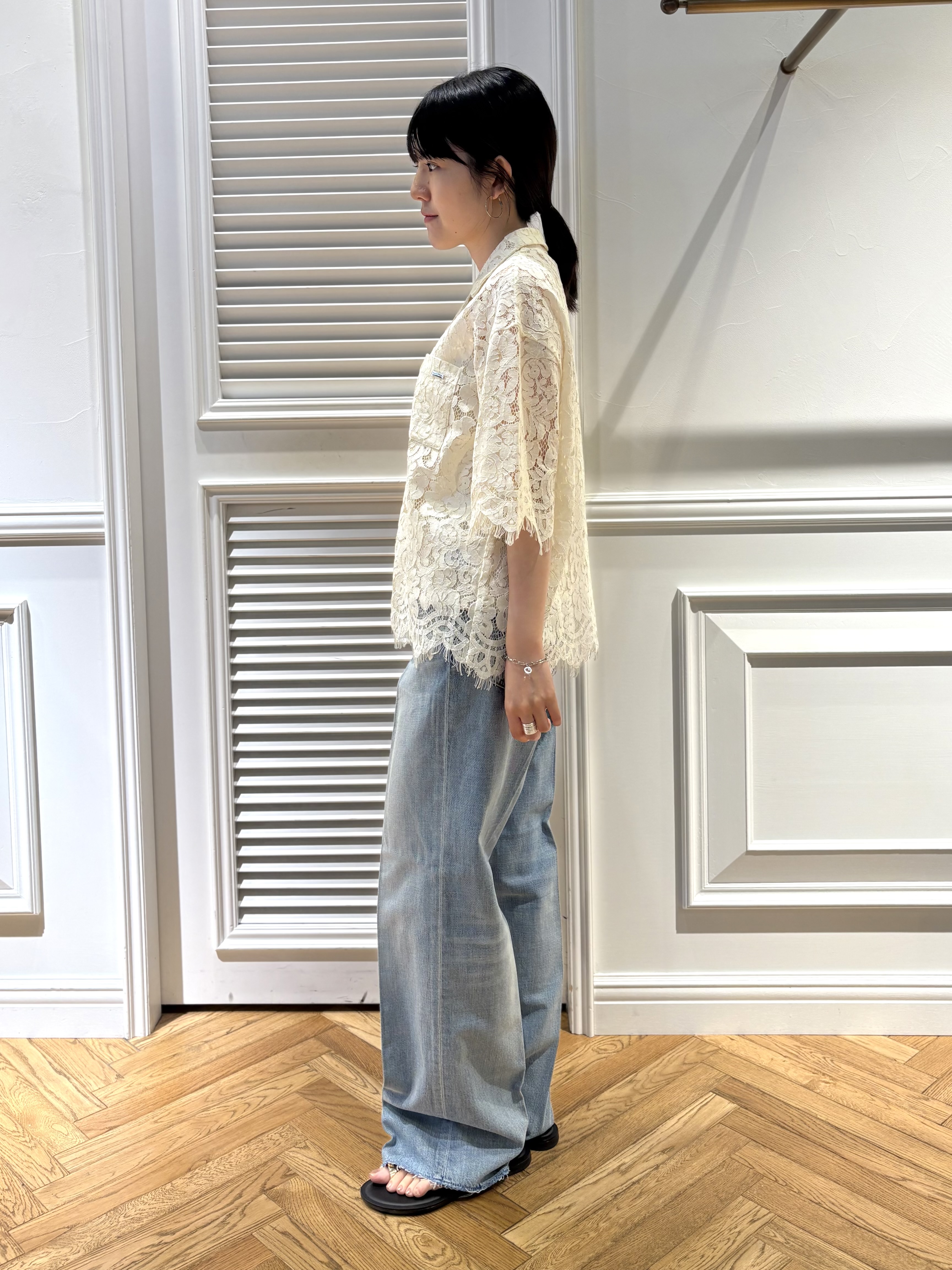 cocoさんの「DRESSTERIOR｜コードレースブラウス」を使ったコーディネート