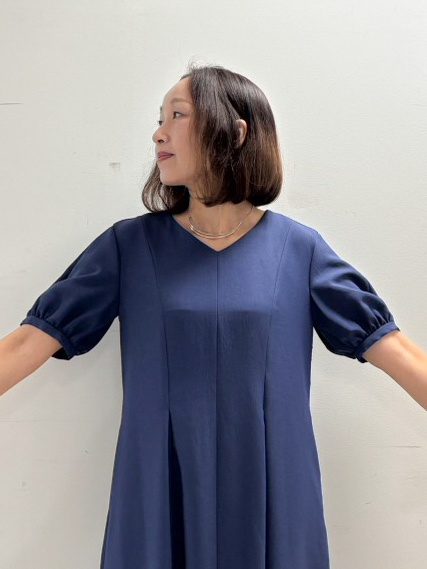 keikoさんの「COUP DE CHANCE｜【手洗い可／日本製】サックワンピース」を使ったコーディネート