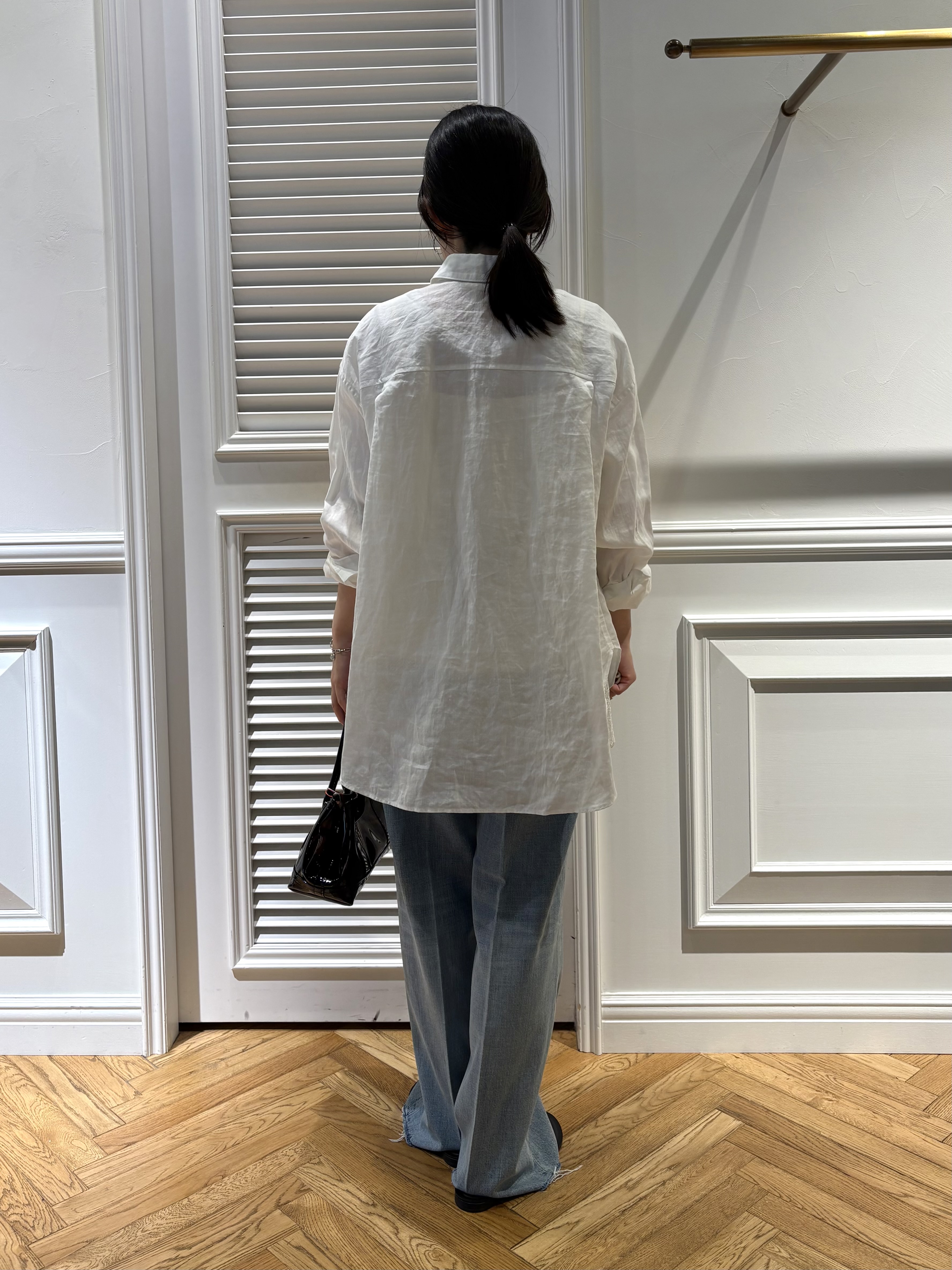 cocoさんの「DRESSTERIOR｜【接触冷感/UVカット/抗菌防臭/しわ防止】クールデオドラント スクエアネックプルオーバー」を使ったコーディネート
