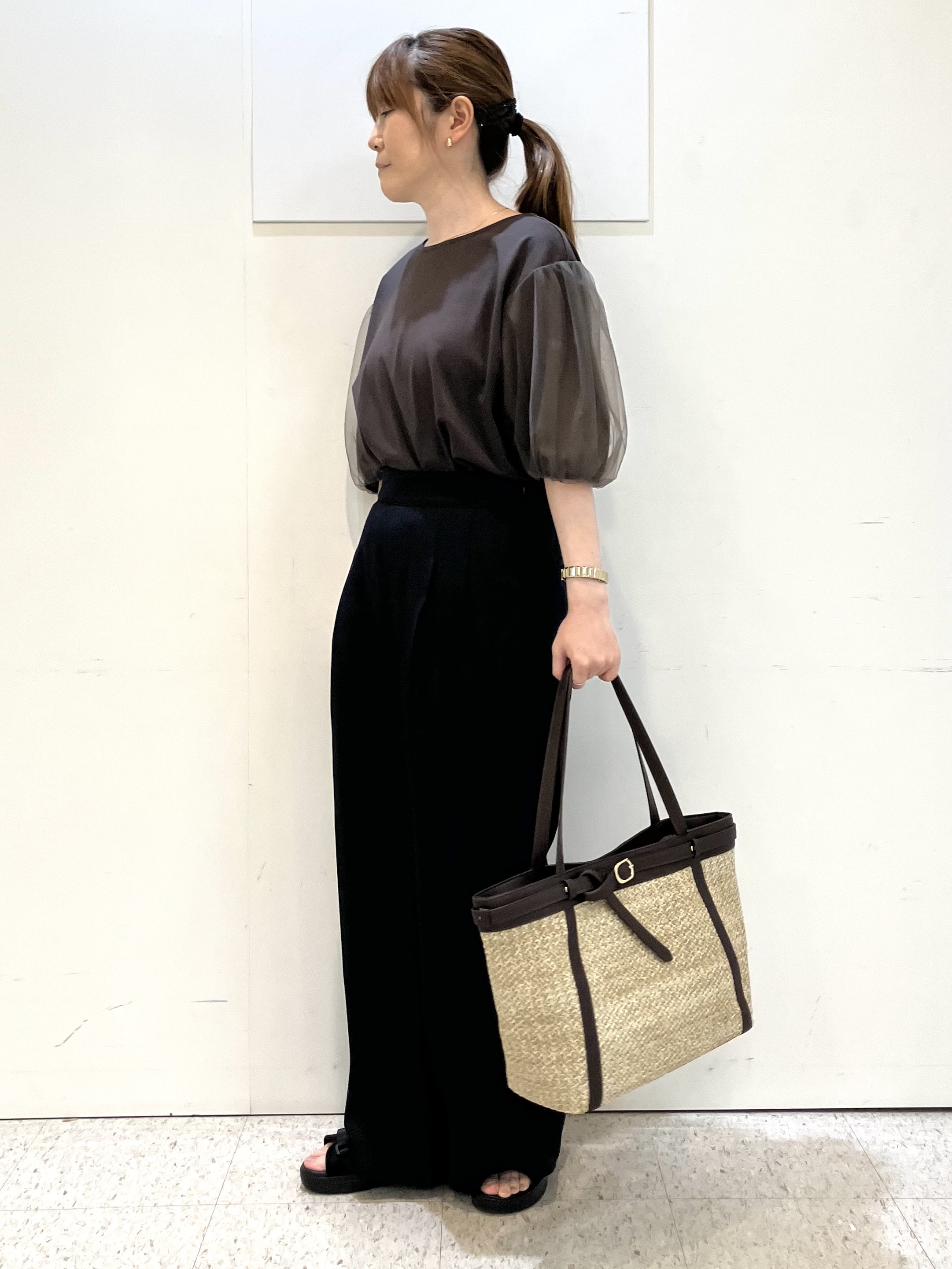 kozuさんの「Reflect｜【UVカット／接触冷感／吸水速乾】チュールスリーブプルオーバー」を使ったコーディネート